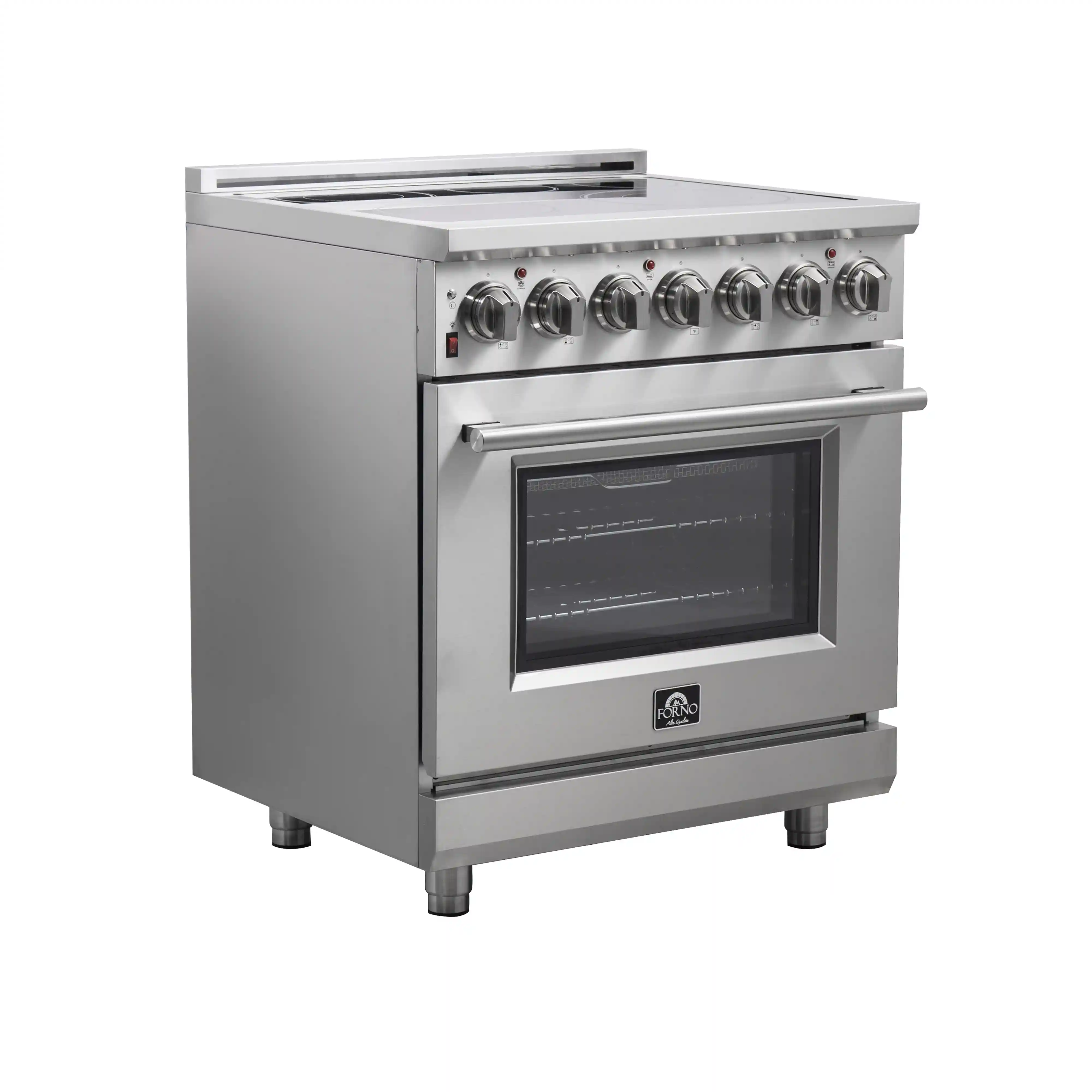 Forno 2-Piece Appliance Package - 30-Inch Electric Range and 36-Inch Side by Side Refrigerator with Water Dispenser in Stainless Steel (FBDL-013-04CAUS) - Image 8