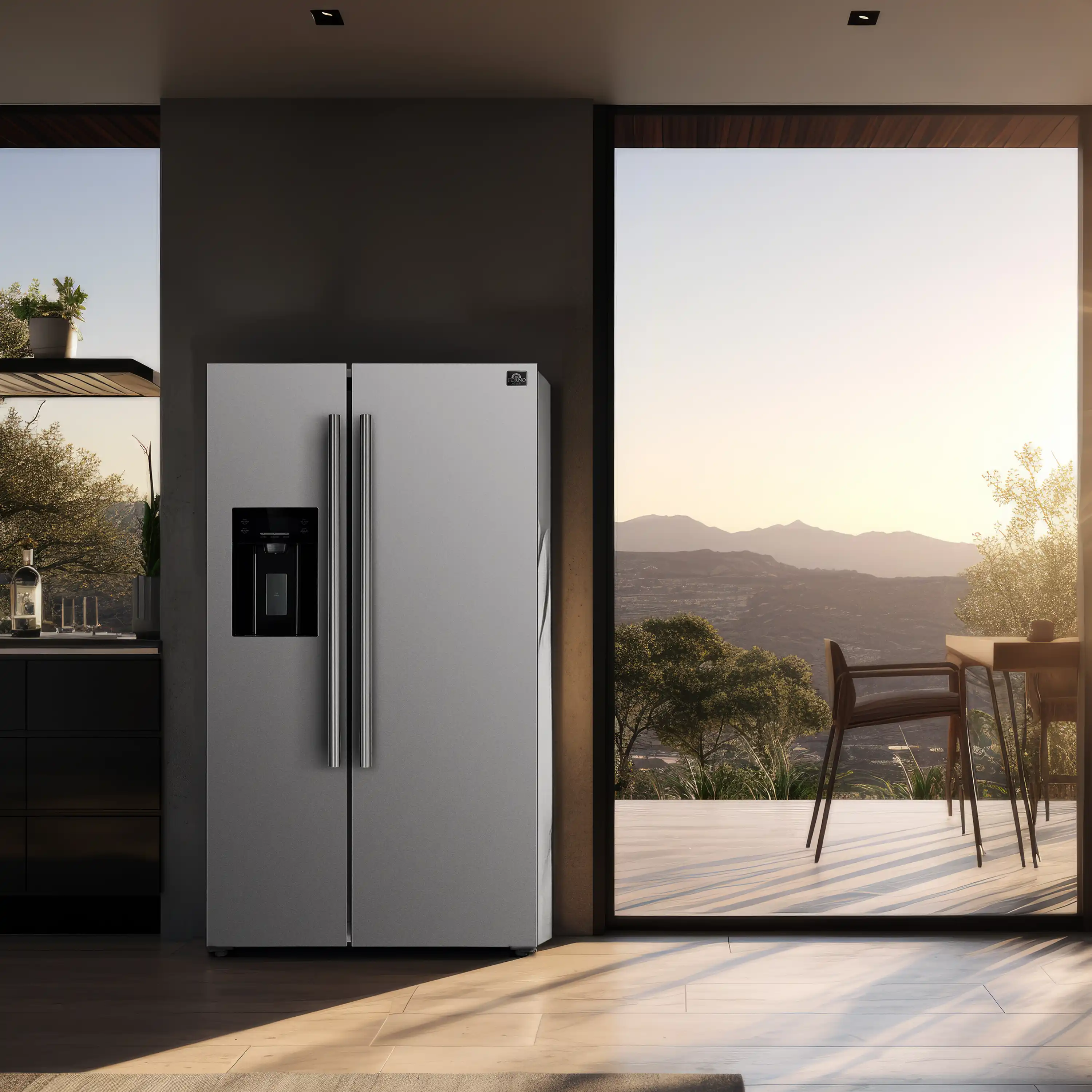 Forno 2-Piece Appliance Package - 30-Inch Induction Range and 36-Inch Side by Side Refrigerator with Water Dispenser in Stainless Steel (FBDL-014-04CAUS) - Image 16