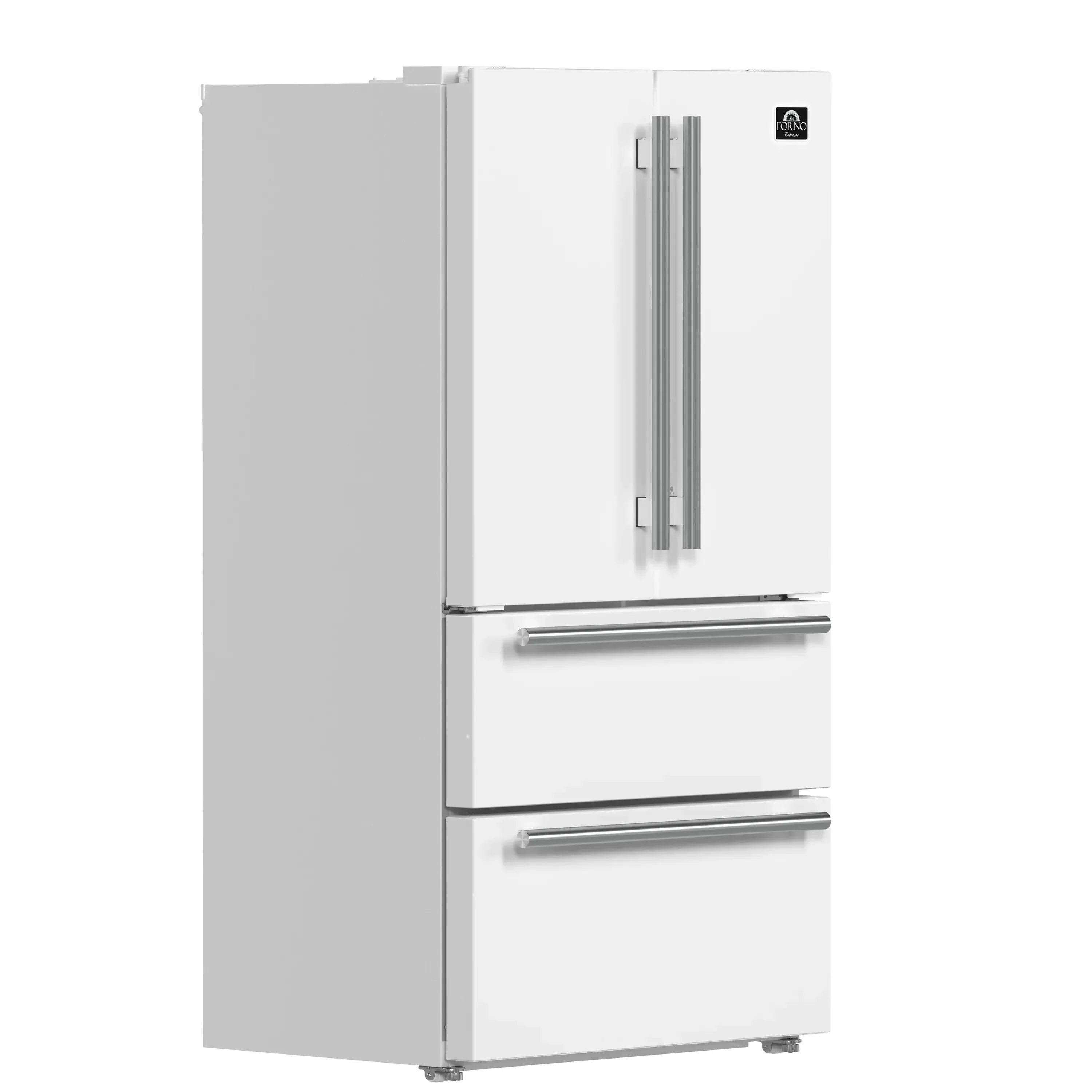 Forno 2-Piece Appliance Package - 30-Inch Slide-In Induction Range and 36-Inch French Door Refrigerator in White with Stainless Steel Handle (FBDL-014-08CAUS) - Image 13