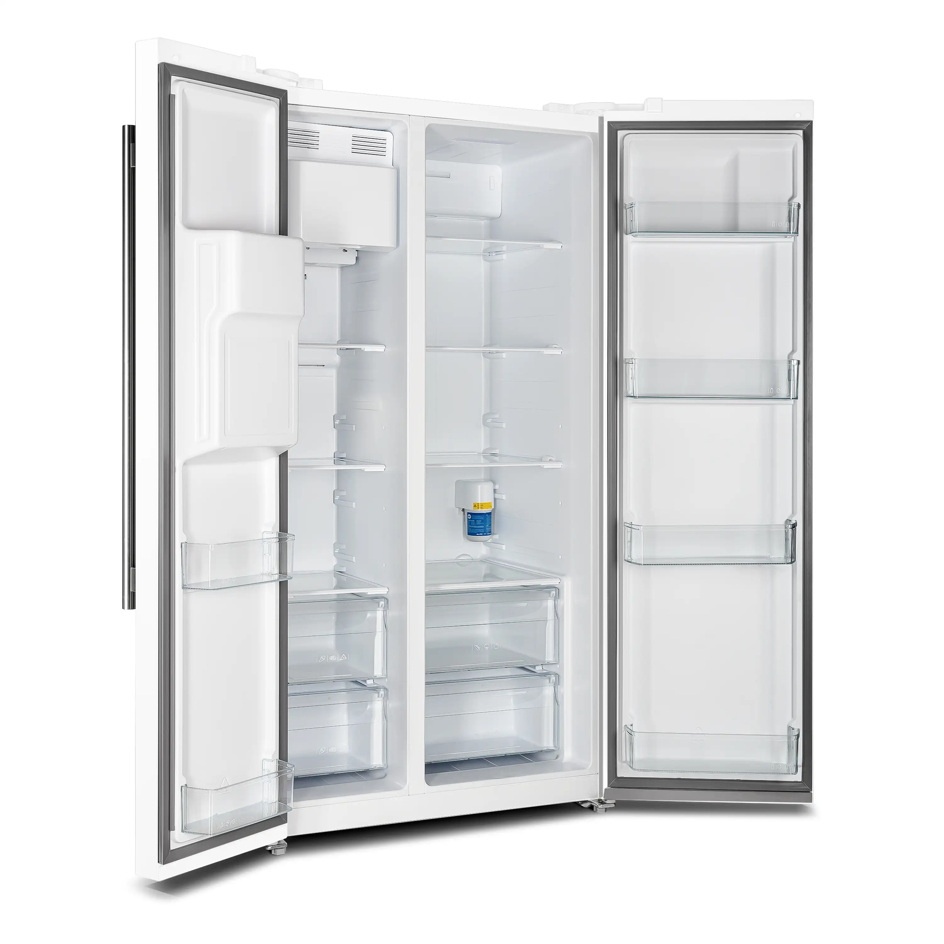 Forno 2-Piece Appliance Package - 30-Inch Slide-In Induction Range and 36-Inch Side by Side Refrigerator with Water Dispenser in White with Stainless Steel Handle (FBDL-014-09CAUS) - Image 14