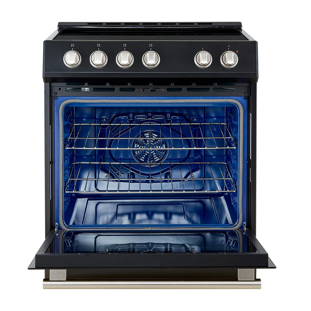 Forno 2-Piece Appliance Package - 30-Inch Slide-In Induction Range and 31-Inch Refrigerator, Right Hinge in Black with Stainless Steel Handle (FBDL-014-11CAUS) - Image 3