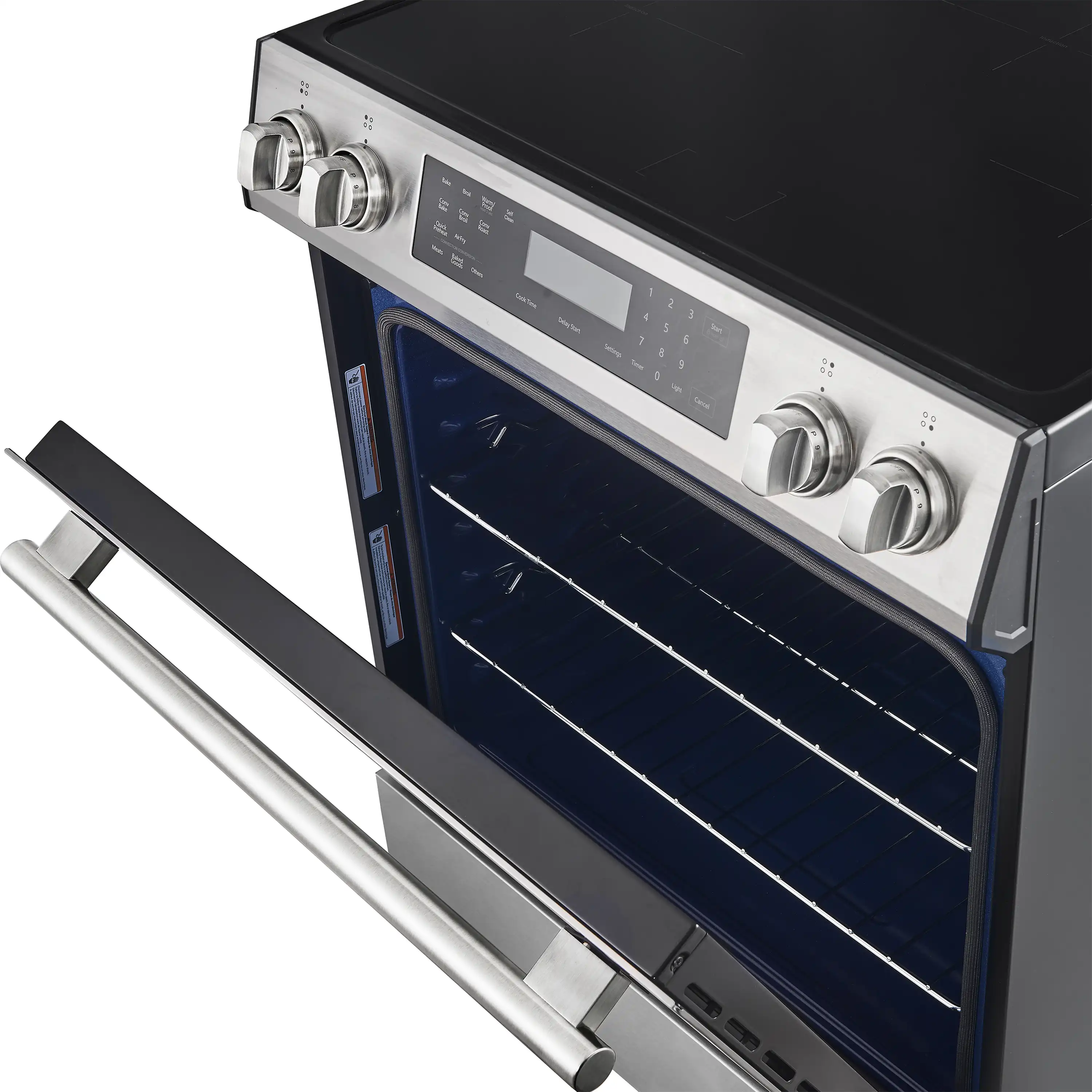 Forno 2-Piece Appliance Package - 30-Inch Induction Range and 31-Inch Refrigerator, Left Hinge in Stainless Steel (FBDL-015-02CAUS) - Image 9