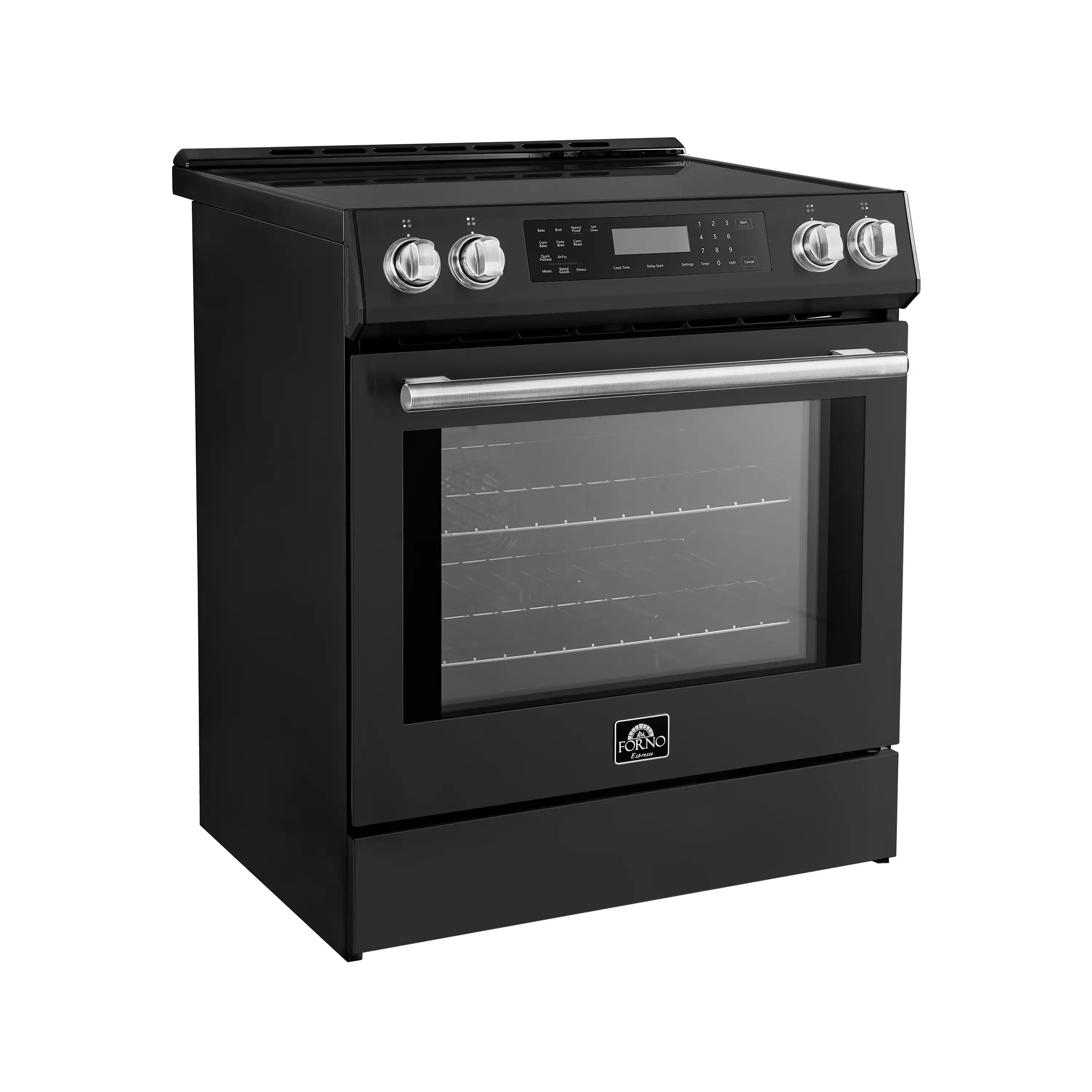 Forno 2-Piece Appliance Package - 30-Inch Induction Range and 31-Inch Refrigerator, Right Hinge in Black with Stainless Steel Handle (FBDL-015-11CAUS) - Image 4