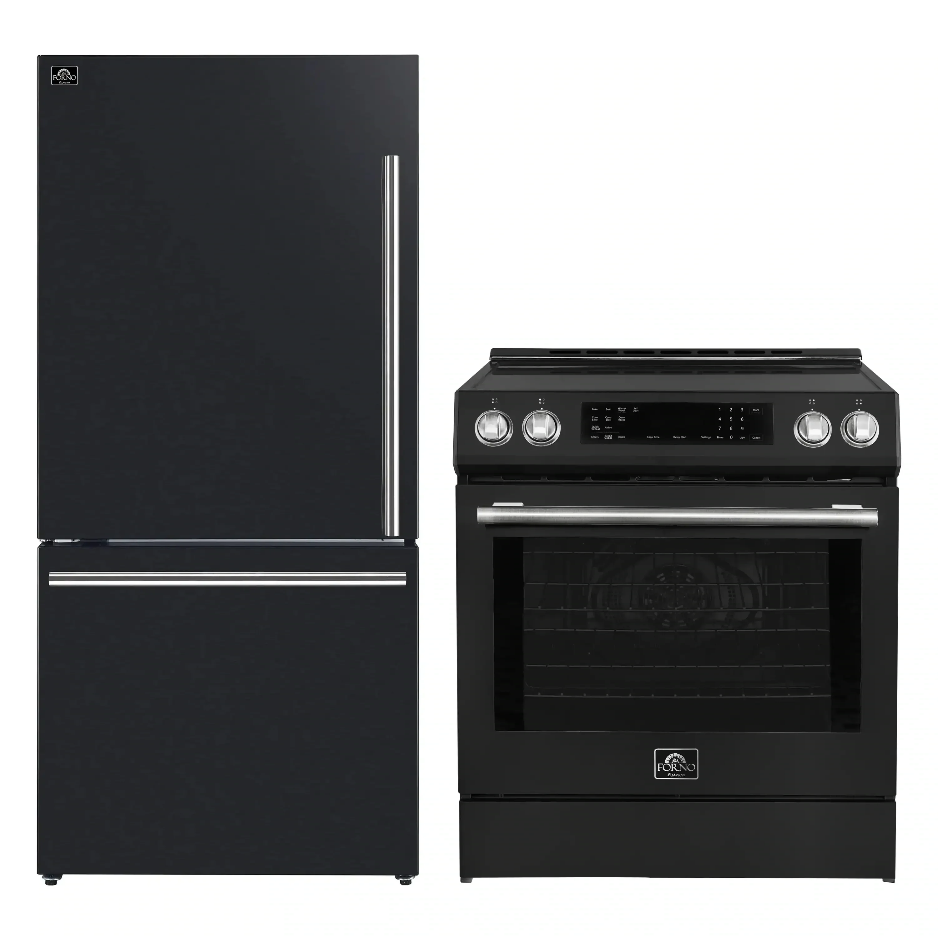 Forno 2-Piece Appliance Package - 30-Inch Induction Range and 31-Inch Bottom Freezer Door Refrigerator in Black with Stainless Steel Handle (FBDL-015-12CAUS) - Image 19