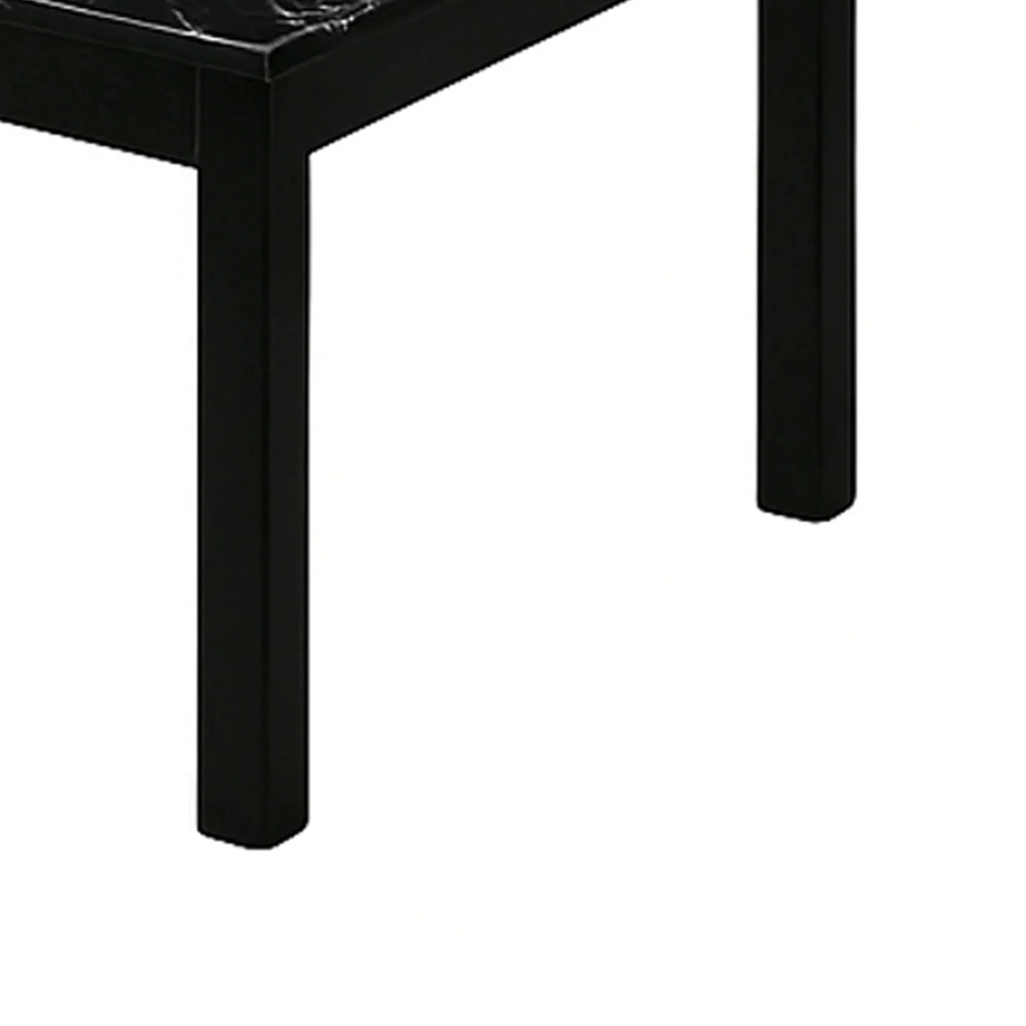 Parrot Uncle Findlay 3-Piece 47.5-Inch Rectangle Faux Marble Top Coffee Table Set with Solid Wood Legs - Image 5