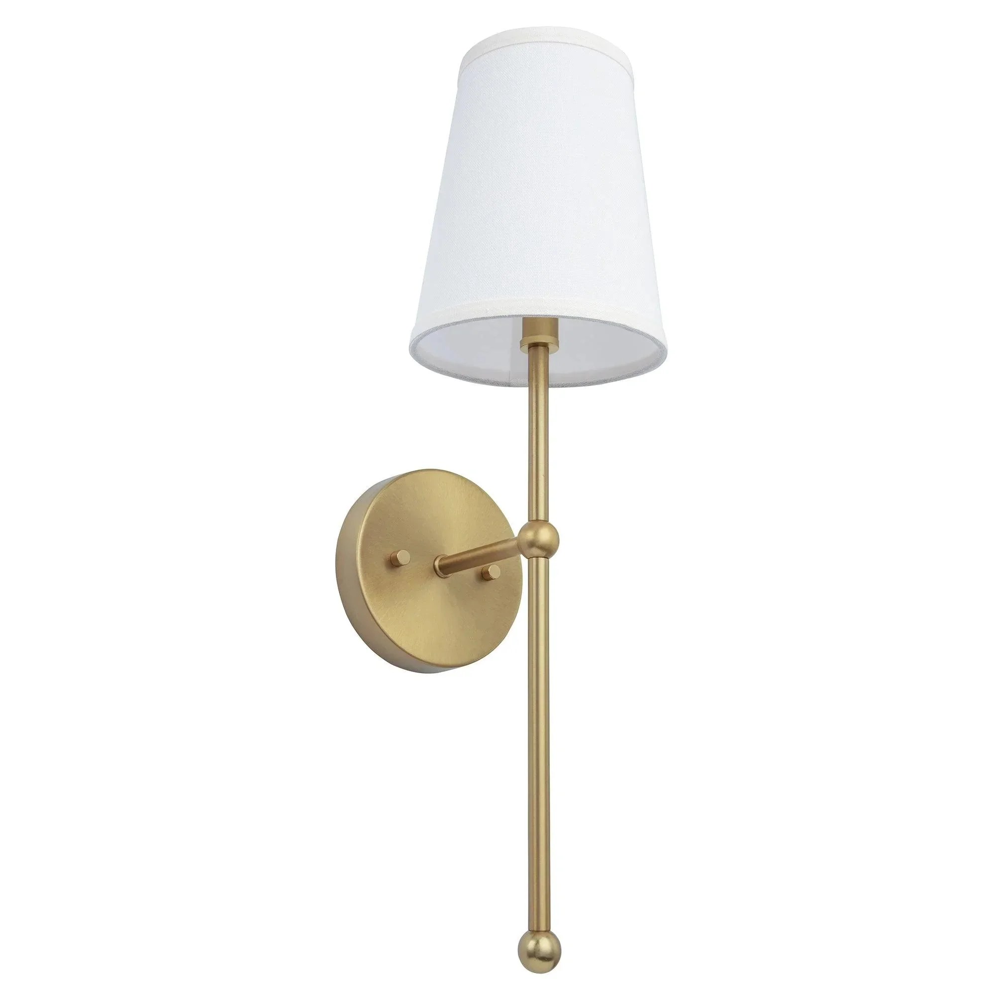 Parrot Uncle Finley 1-Light Satin Gold Dimmable Bathroom Wall Sconce (FI901G) - Image 5