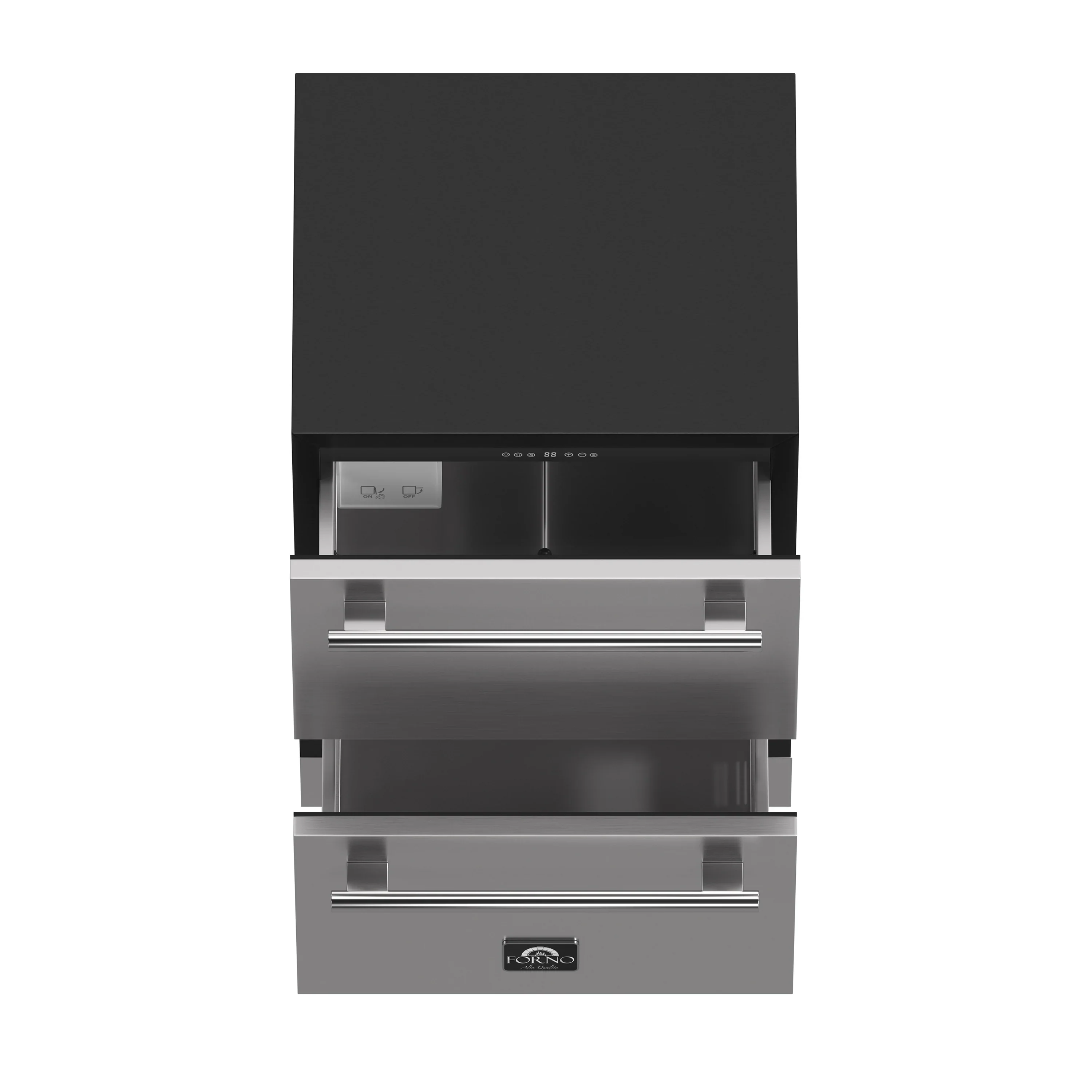 Forno 2 - Piece Appliance Package - 24-Inch Built-In Indoor/Outdoor Drawer Freezer and 24-Inch Drawer Refrigerator in Stainless Steel - Image 6