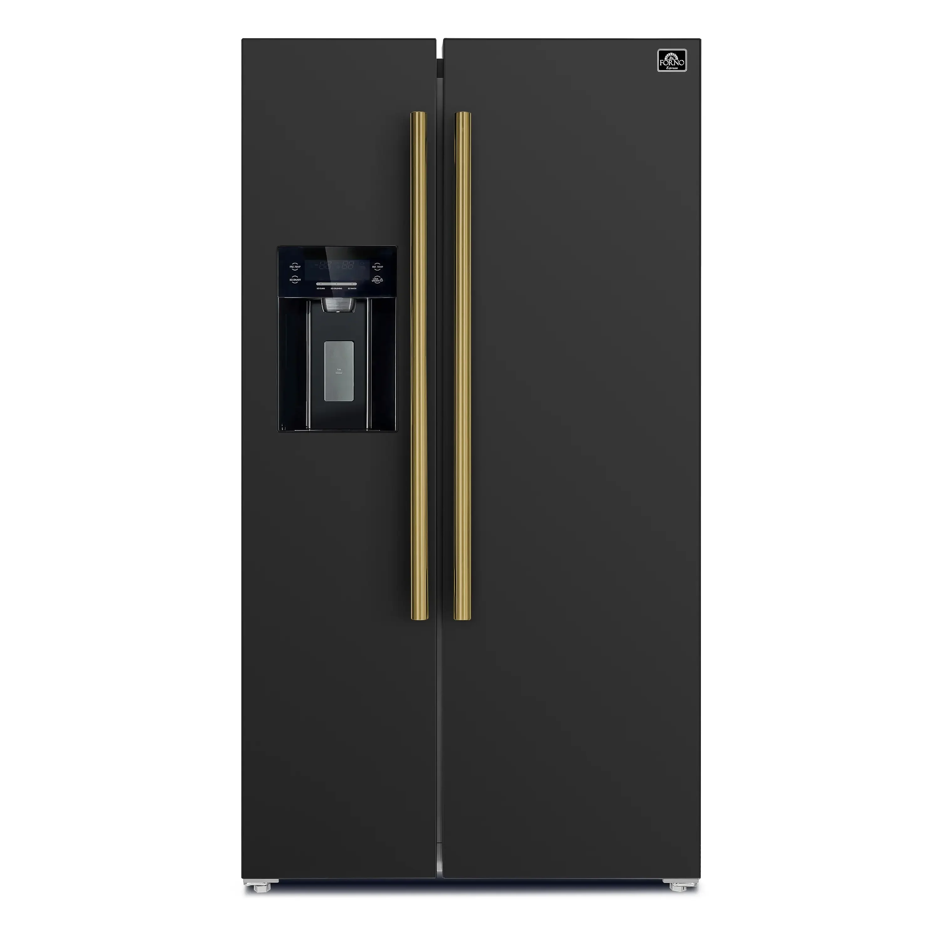 Forno 2-Piece Appliance Package - 30-Inch Electric Range and 36-Inch Side by Side Refrigerator with Water Dispenser in Black with Antique Brass Handle (FBDL-003-14US) - Image 14
