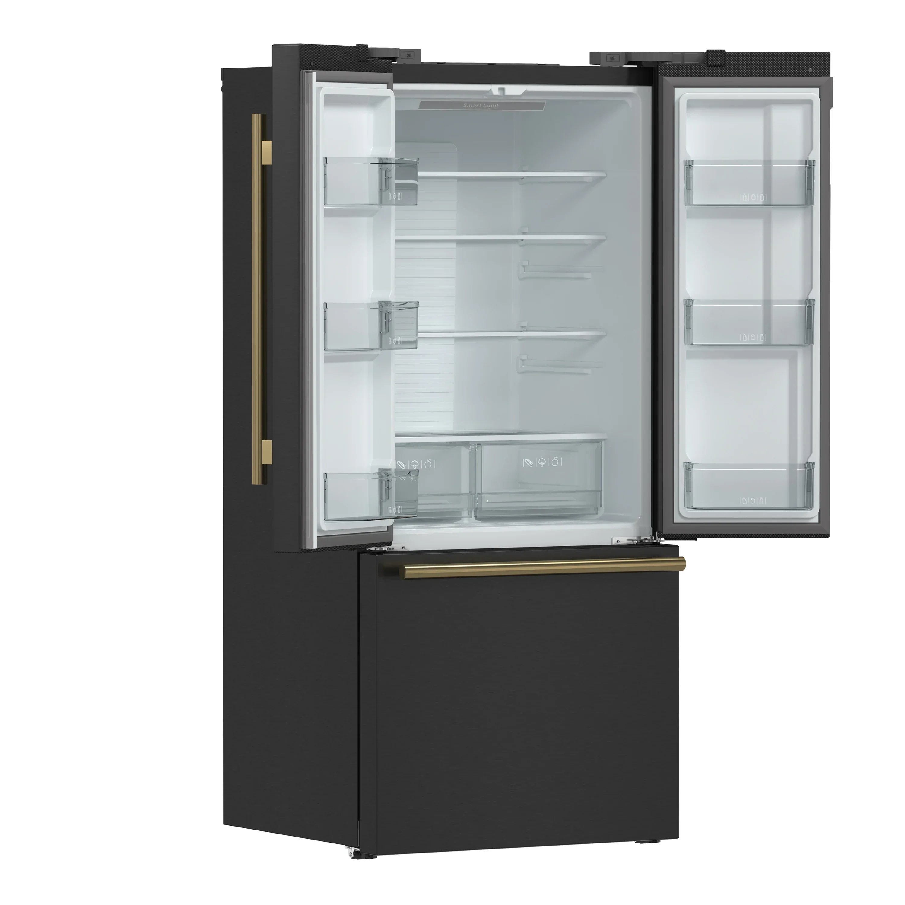 Forno 2-Piece Appliance Package - 30-Inch Induction Range and 30-Inch French Door Refrigerator in Black with Antique Brass Handle (FBDL-015-15CAUS) - Image 13