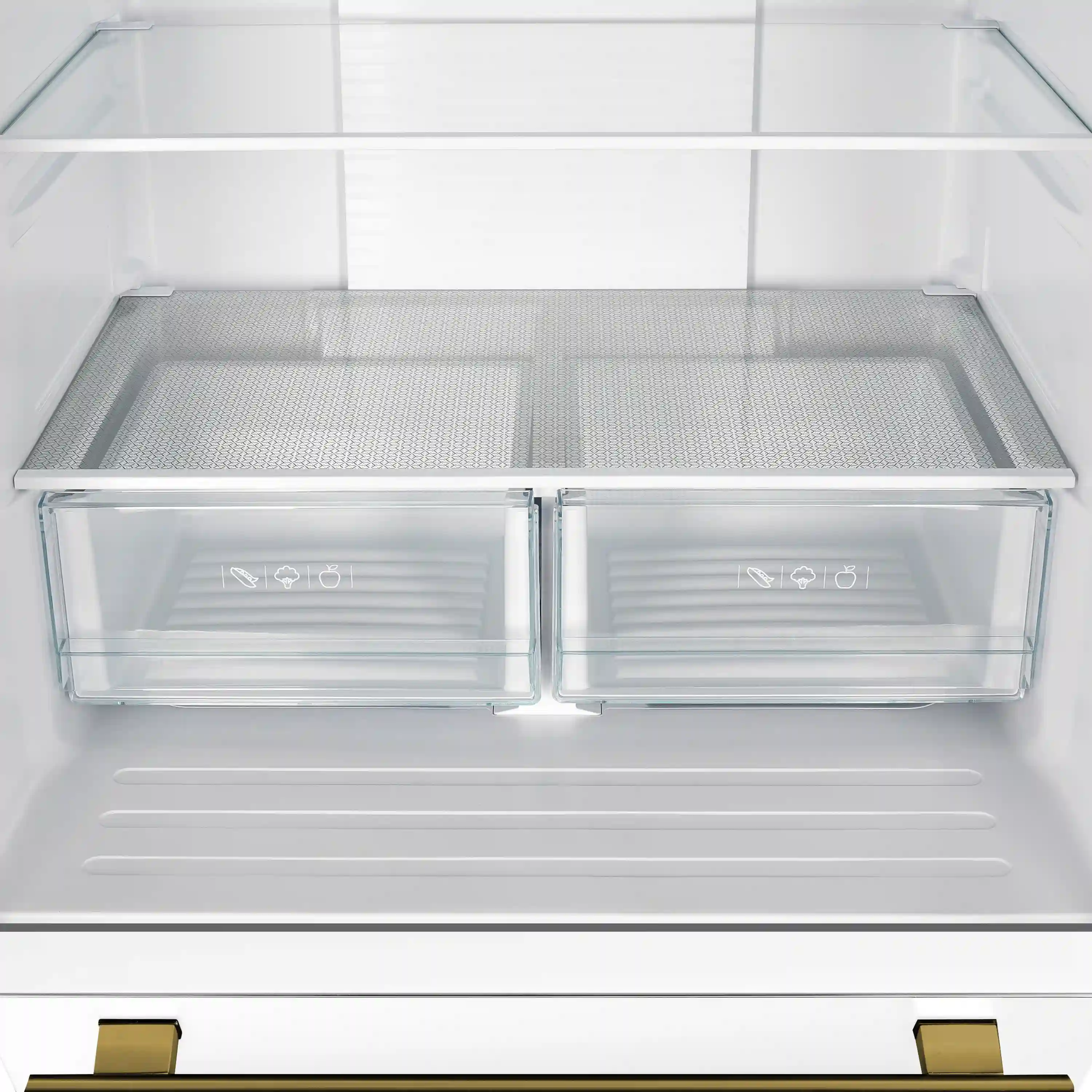 Forno 2-Piece Appliance Package - 30-Inch Induction Range and 30-Inch French Door Refrigerator in White with Antique Brass Handle (FBDL-015-10CAUS) - Image 17