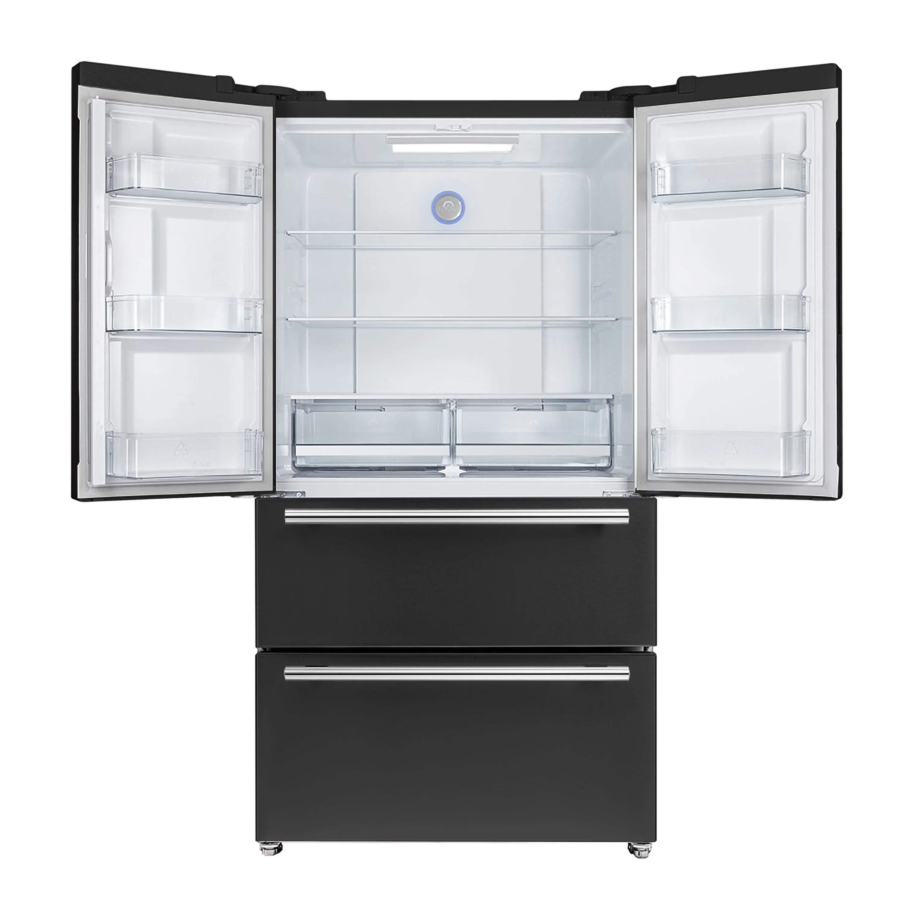 Forno 2-Piece Appliance Package - 30-Inch Induction Range and 36-Inch French Door Refrigerator in Black with Antique Brass Handle (FBDL-015-13CAUS) - Image 13