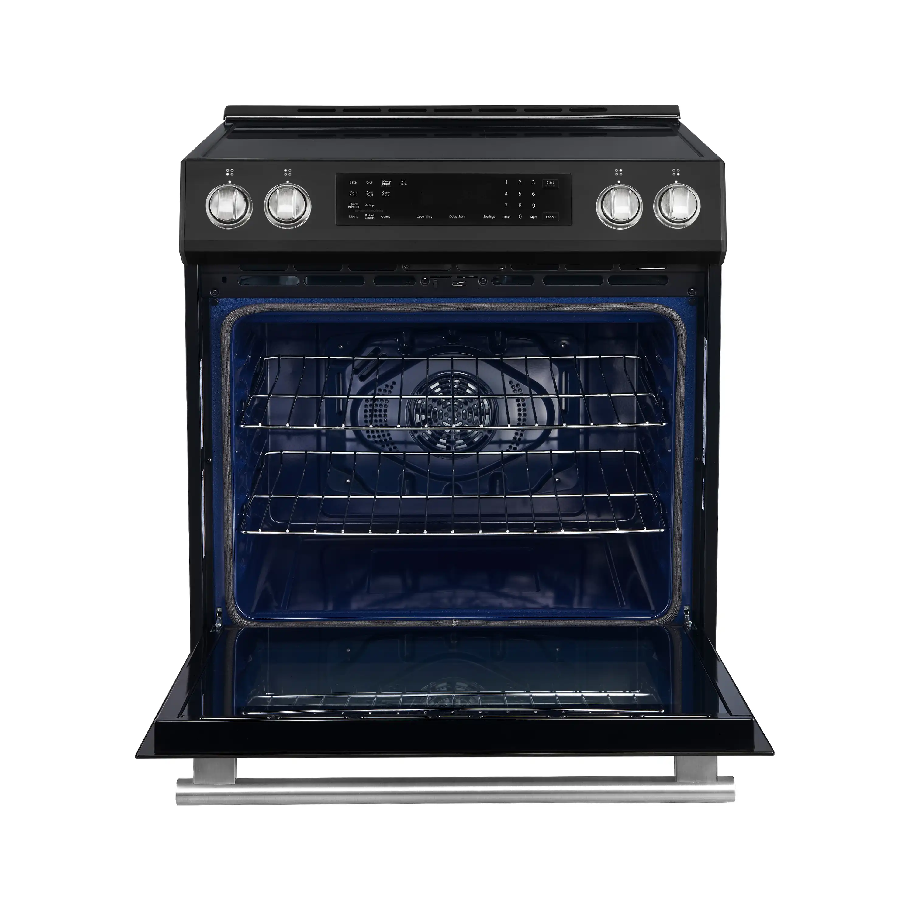 Forno 2-Piece Appliance Package - 30-Inch Induction Range and 36-Inch Side by Side Refrigerator with Water Dispenser in Black with Antique Brass Handle (FBDL-015-14CAUS) - Image 8