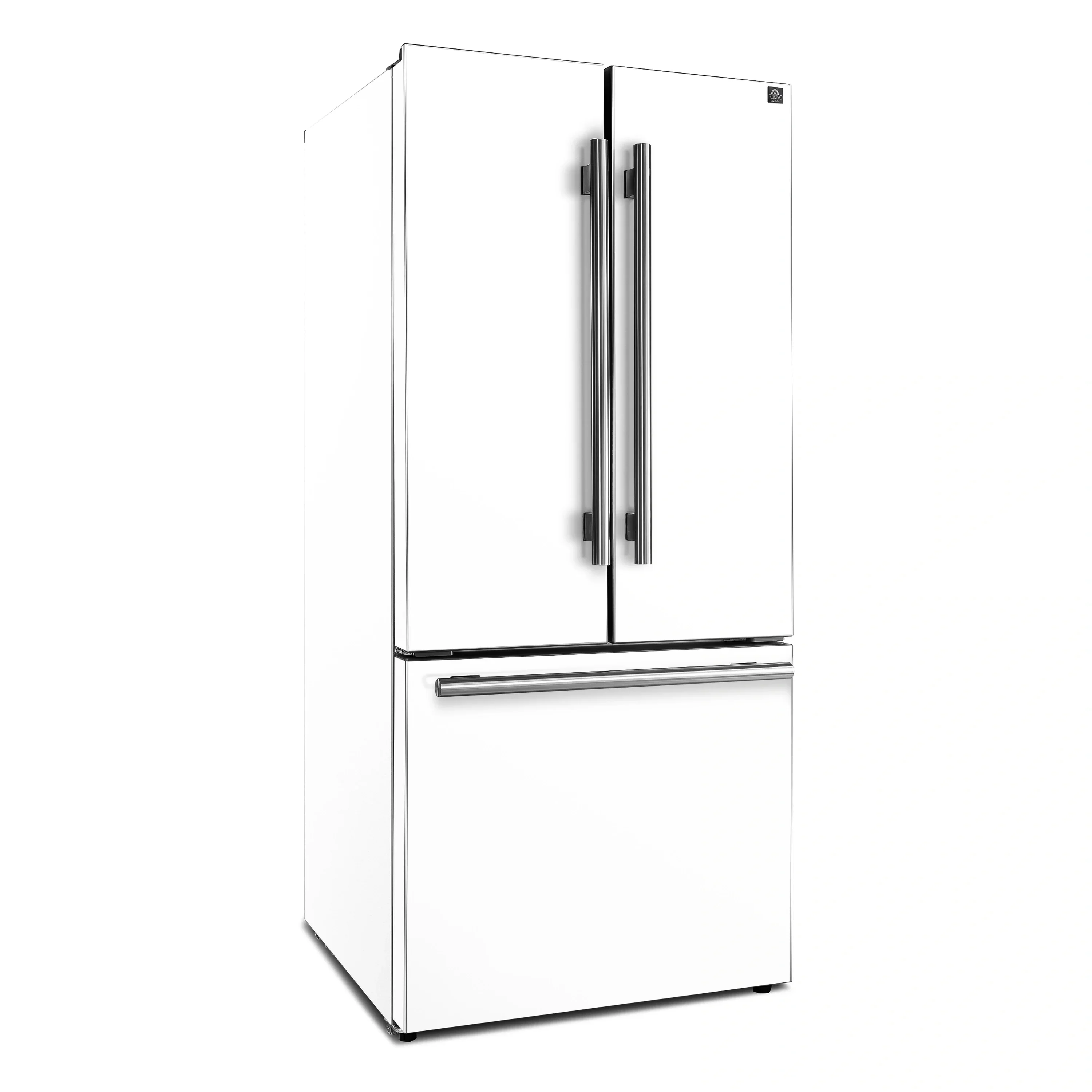 Forno 2-Piece Appliance Package - 30-Inch Slide-In Induction Range and 30-Inch French Door Refrigerator in White with Antique Brass Handle (FBDL-014-10CAUS) - Image 15