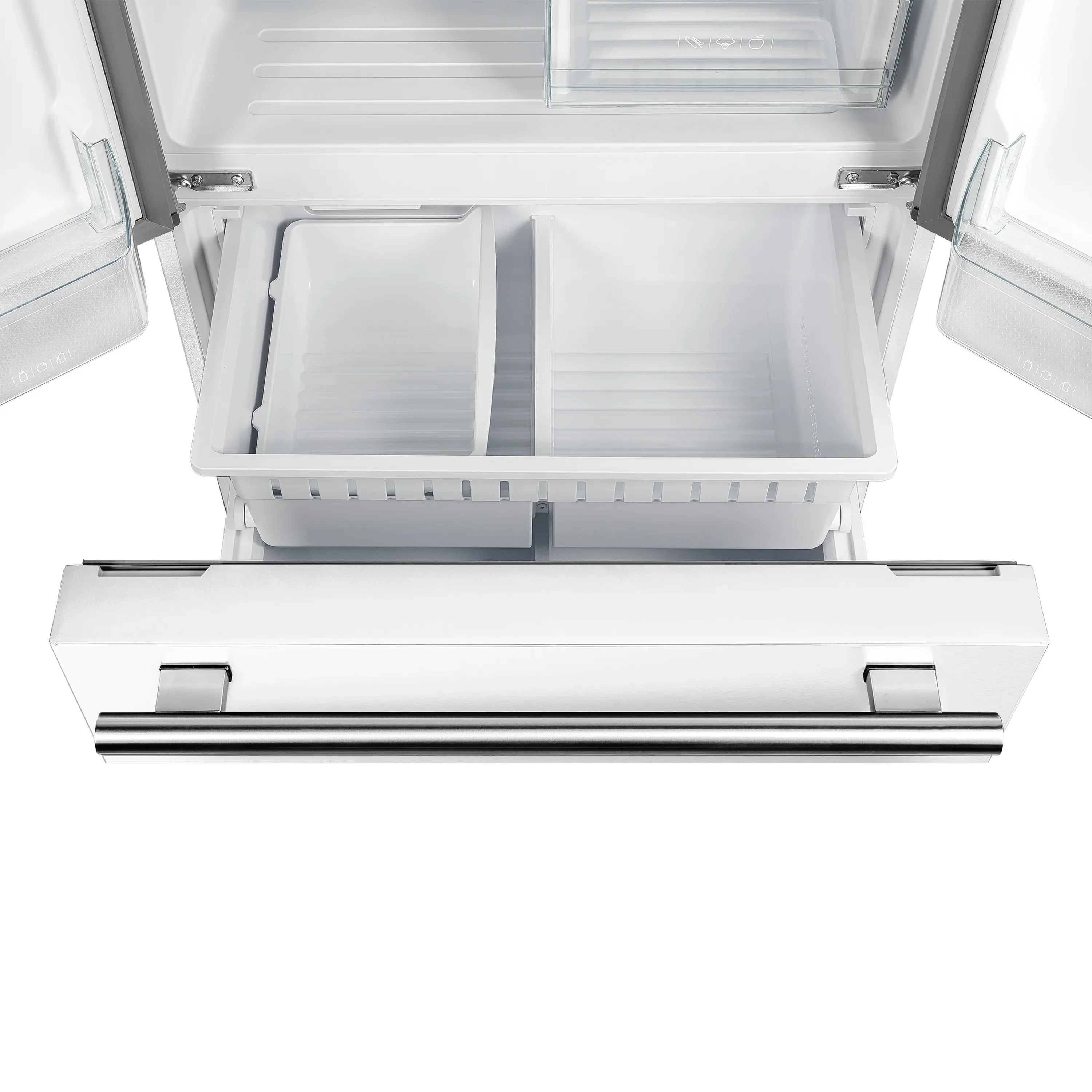 Forno 2-Piece Appliance Package - 30-Inch Slide-In Induction Range and 30-Inch French Door Refrigerator in White with Antique Brass Handle (FBDL-014-10CAUS) - Image 21