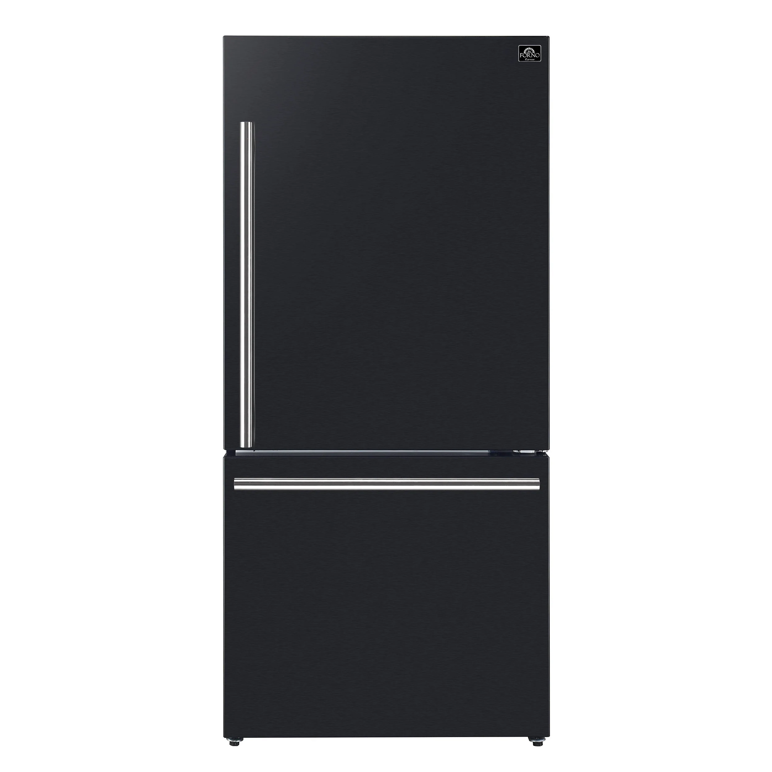Forno 2-Piece Appliance Package - 30-Inch Slide-In Induction Range and 31-Inch Refrigerator, Right Hinge in Black with Antique Brass Handle (FBDL-014-11CAUS) - Image 16