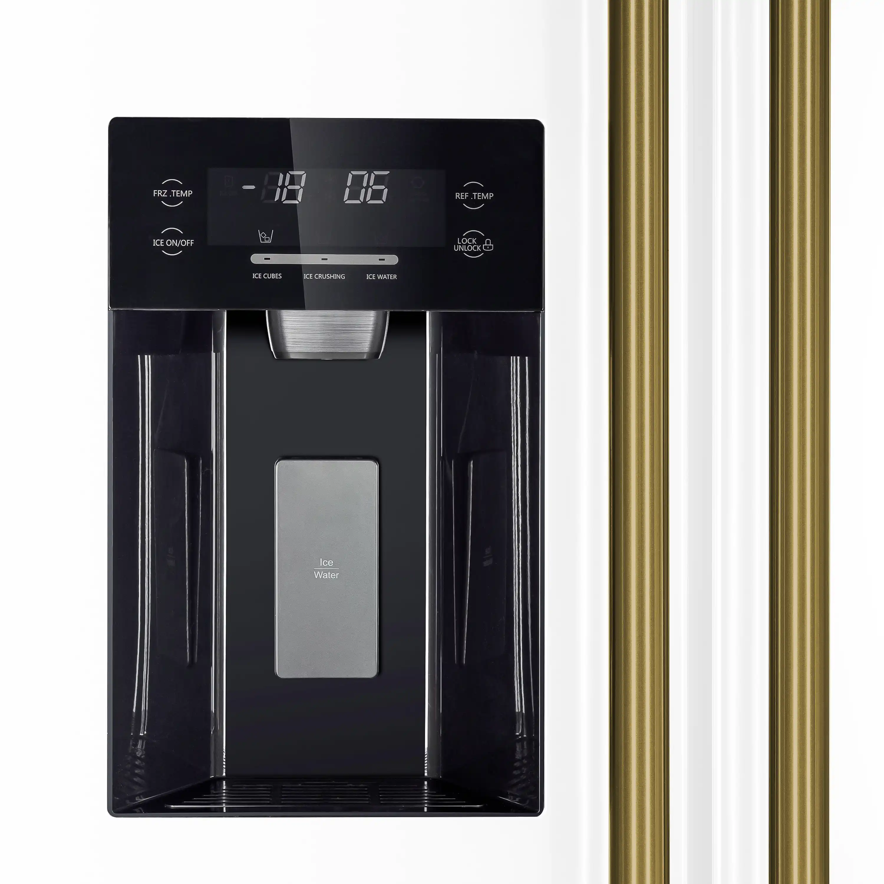 Forno 2-Piece Appliance Package - 30-Inch Slide-In Induction Range and 36-Inch Side by Side Refrigerator with Water Dispenser in White with Antique Brass Handle (FBDL-014-09CAUS) - Image 17