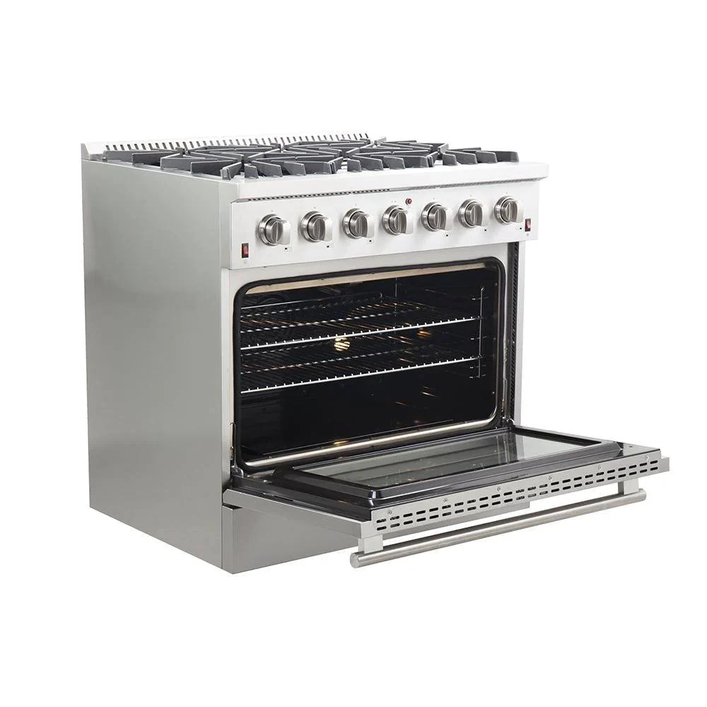 Forno 2-Piece Appliance Package - 36-Inch Gas Range and 60-Inch Built-In Refrigerator in Stainless Steel - Image 11