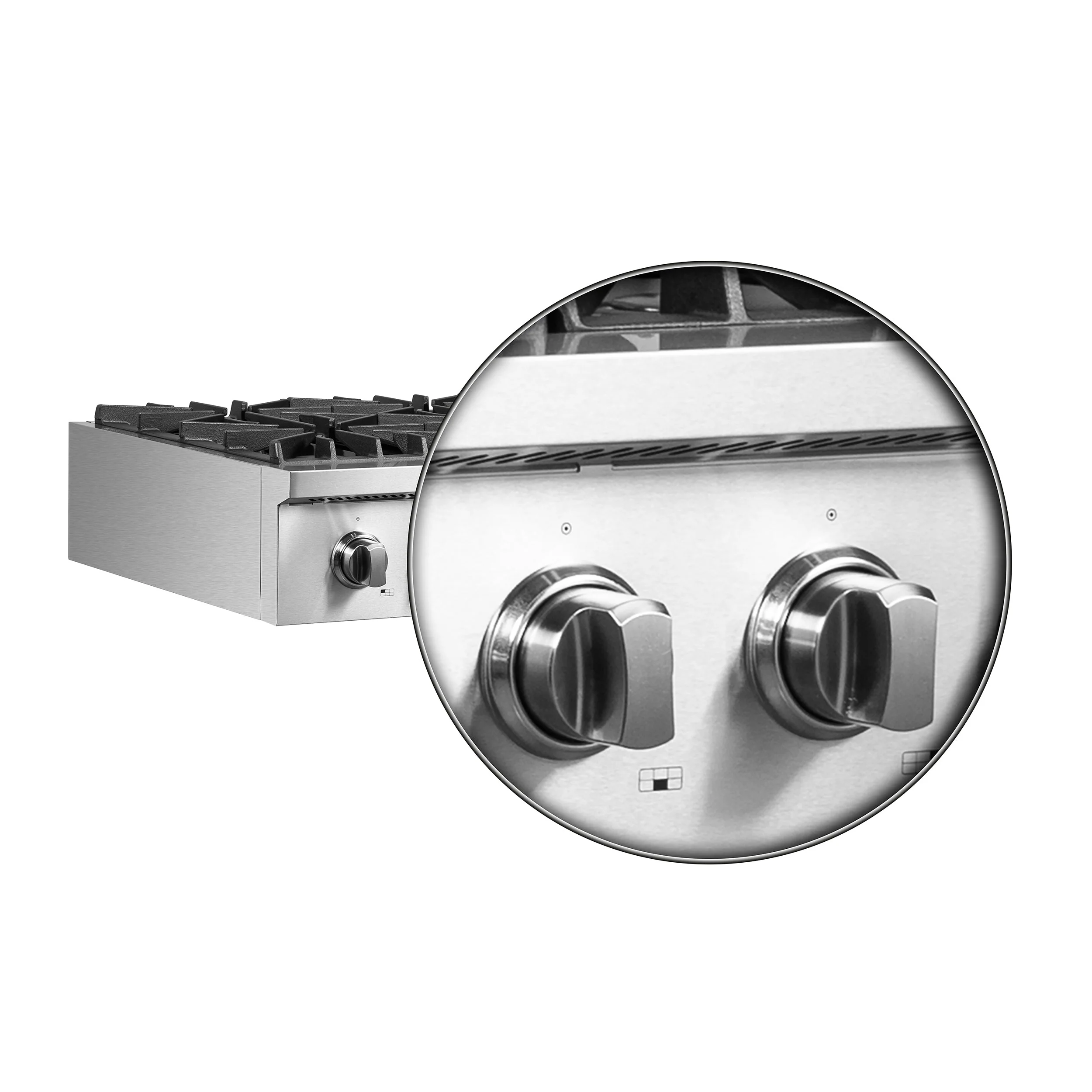 Forno 2-Piece Appliance Package - 36-Inch Lseo Gas Rangetop & Wall Oven in Stainless Steel - Image 9