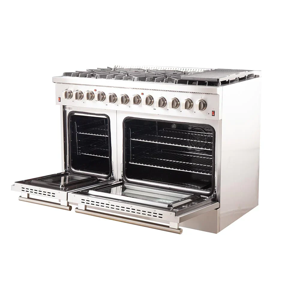 Forno 2-Piece Appliance Package - 48-Inch Dual Fuel Range and 60-Inch Built-In Refrigerator in Stainless Steel (FBDL-017-03CAUS) - Image 7