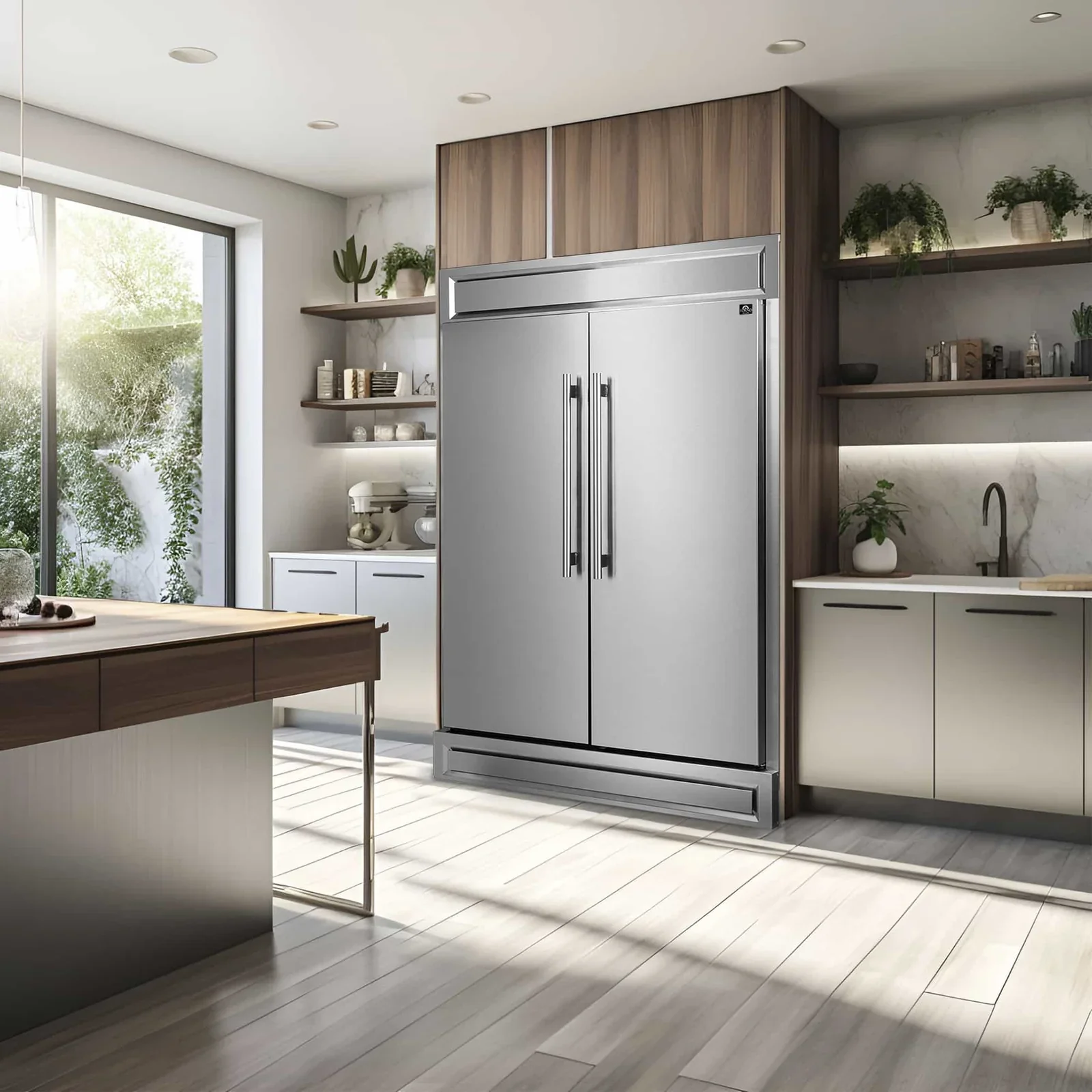 Forno 2-Piece Appliance Package - 48-Inch Gas Range and 60-Inch Built-In Refrigerator in Stainless Steel (FBDL-018-03CAUS) - Image 22