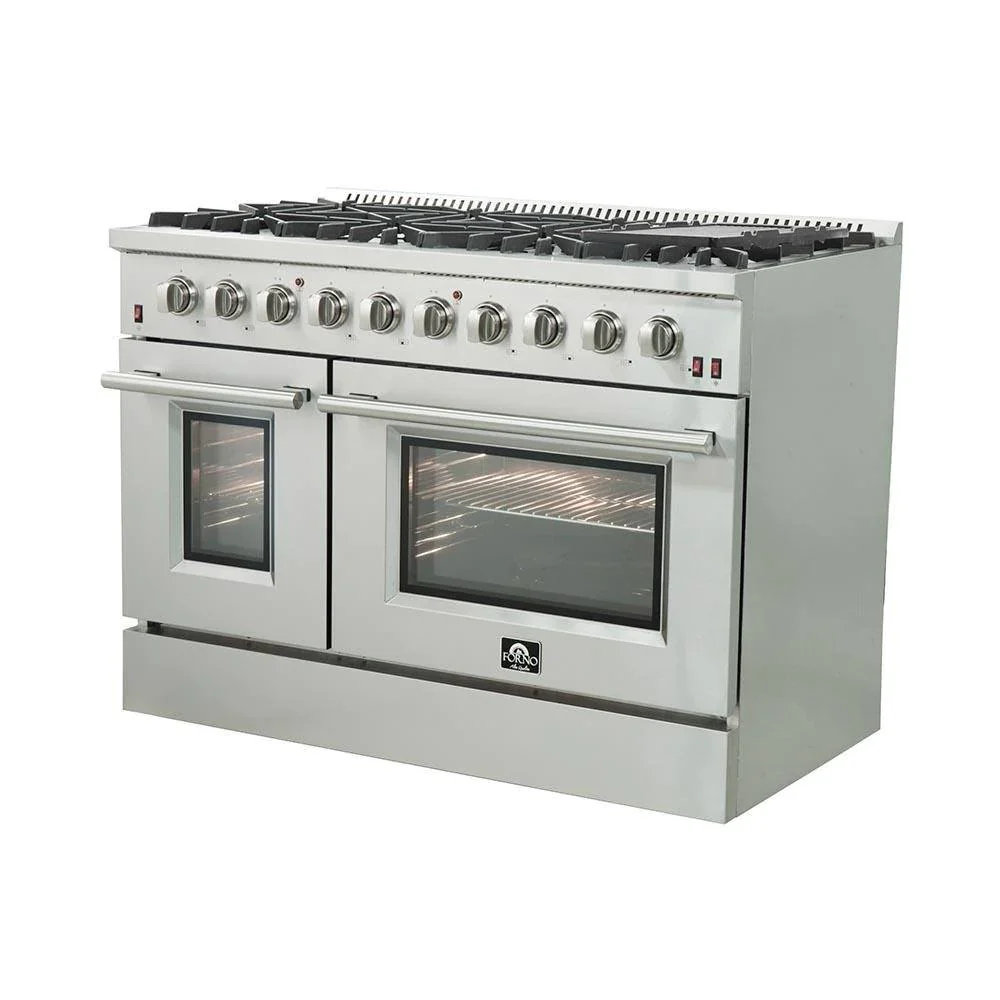 Forno 2-Piece Appliance Package - 48-Inch Gas Range and 60-Inch Built-In Refrigerator in Stainless Steel (FBDL-018-03CAUS) - Image 5