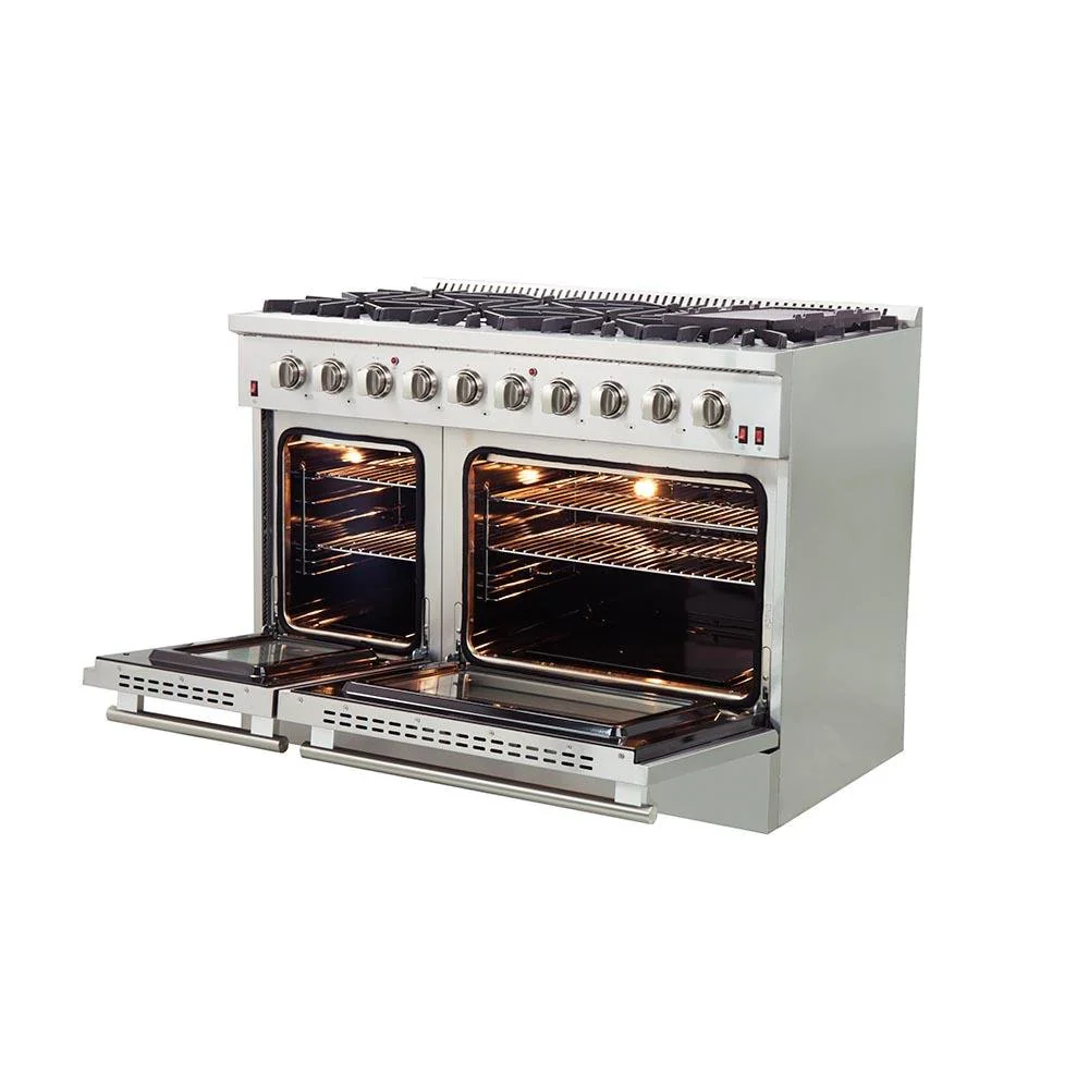 Forno 2-Piece Appliance Package - 48-Inch Gas Range and 60-Inch Built-In Refrigerator in Stainless Steel (FBDL-018-03CAUS) - Image 6