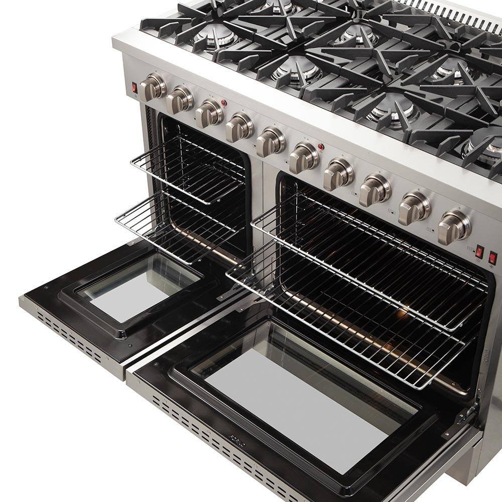 Forno 2-Piece Appliance Package - 48-Inch Gas Range and 60-Inch Built-In Refrigerator in Stainless Steel (FBDL-018-03CAUS) - Image 7