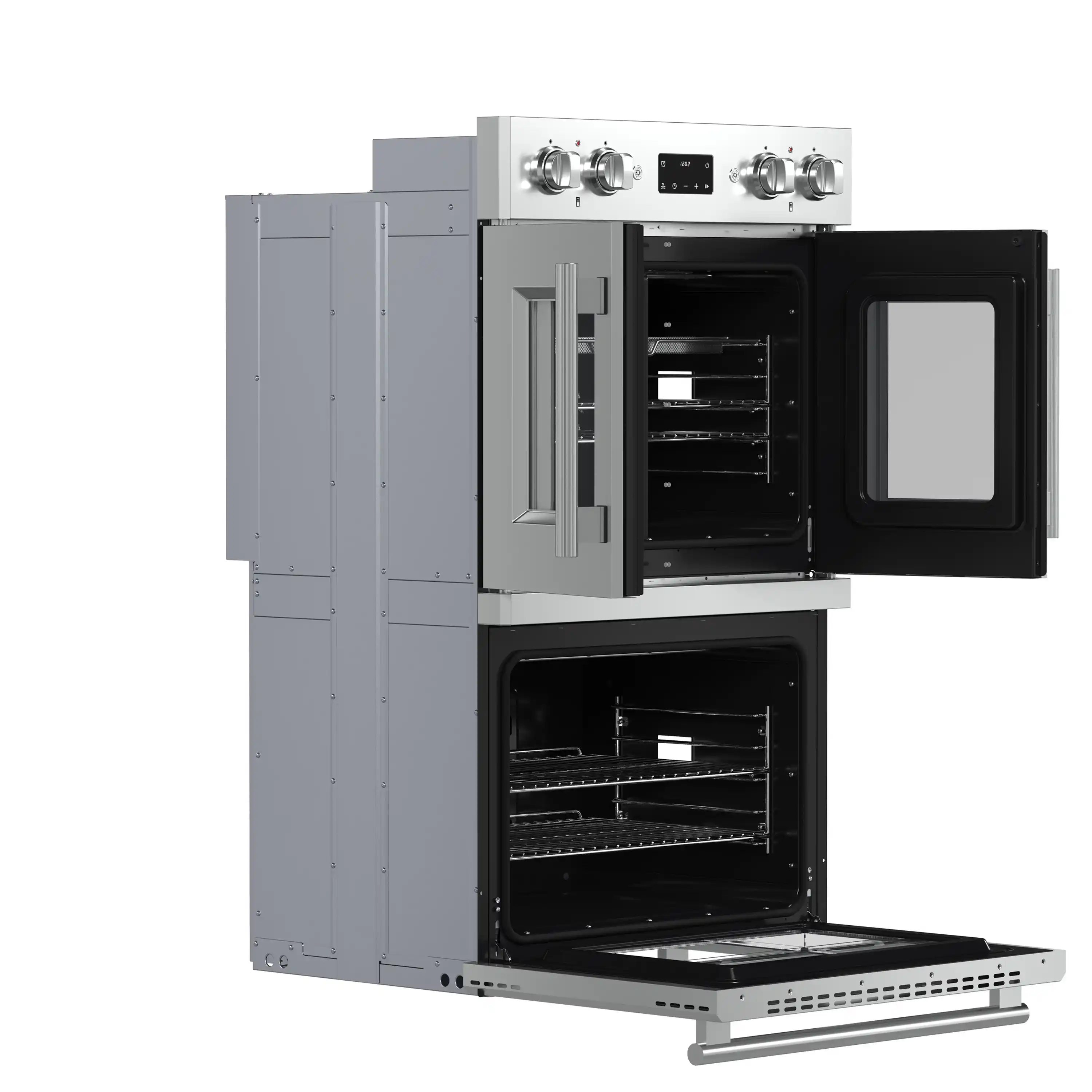 Forno 2-Piece Appliance Package - 48-Inch Spezia Gas Rangetop & French Door Double Wall Oven in Stainless Steel - Image 18