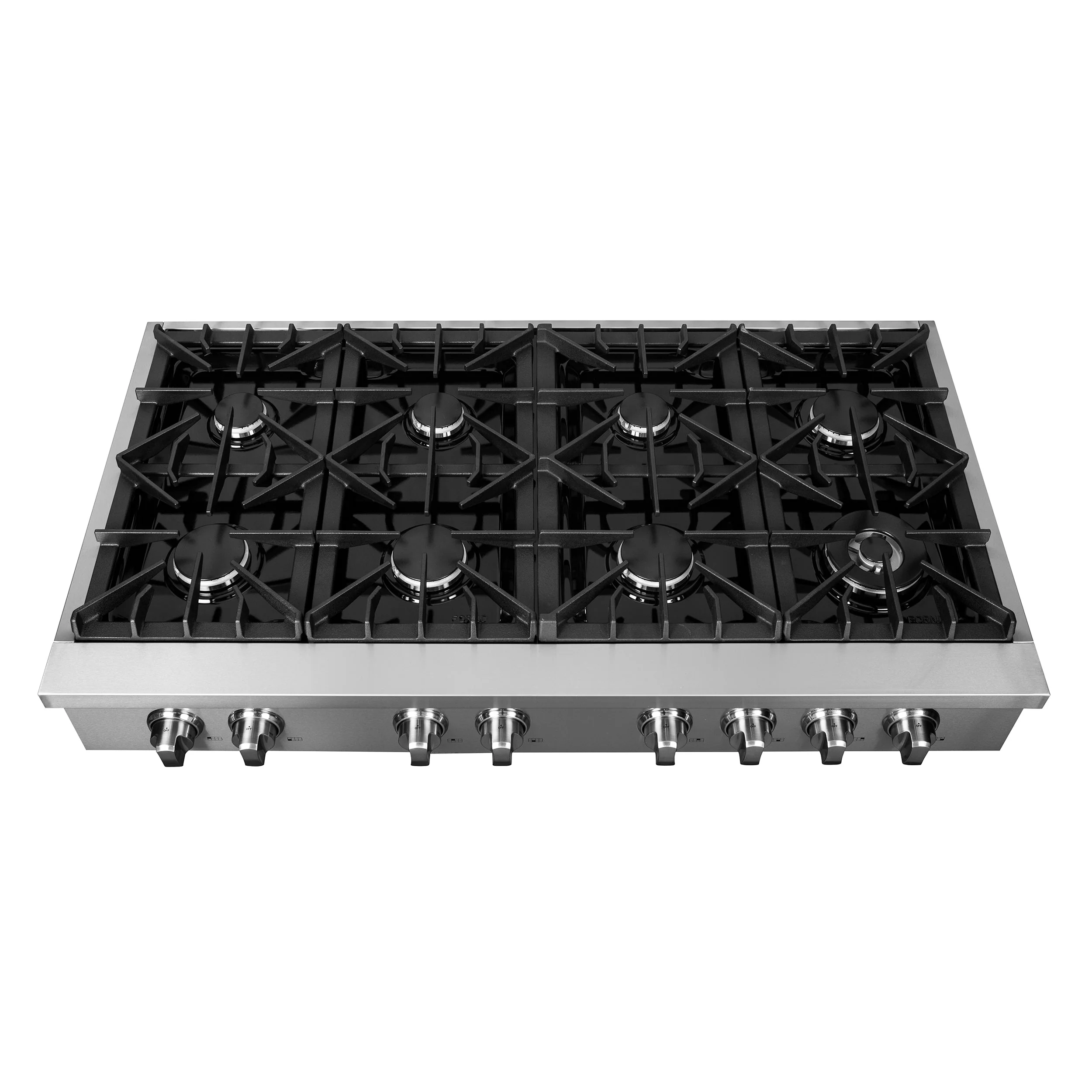 Forno 2-Piece Appliance Package - 48-Inch Villarosa Gas Rangetop & Double  Wall Oven in Stainless Steel - Image 3