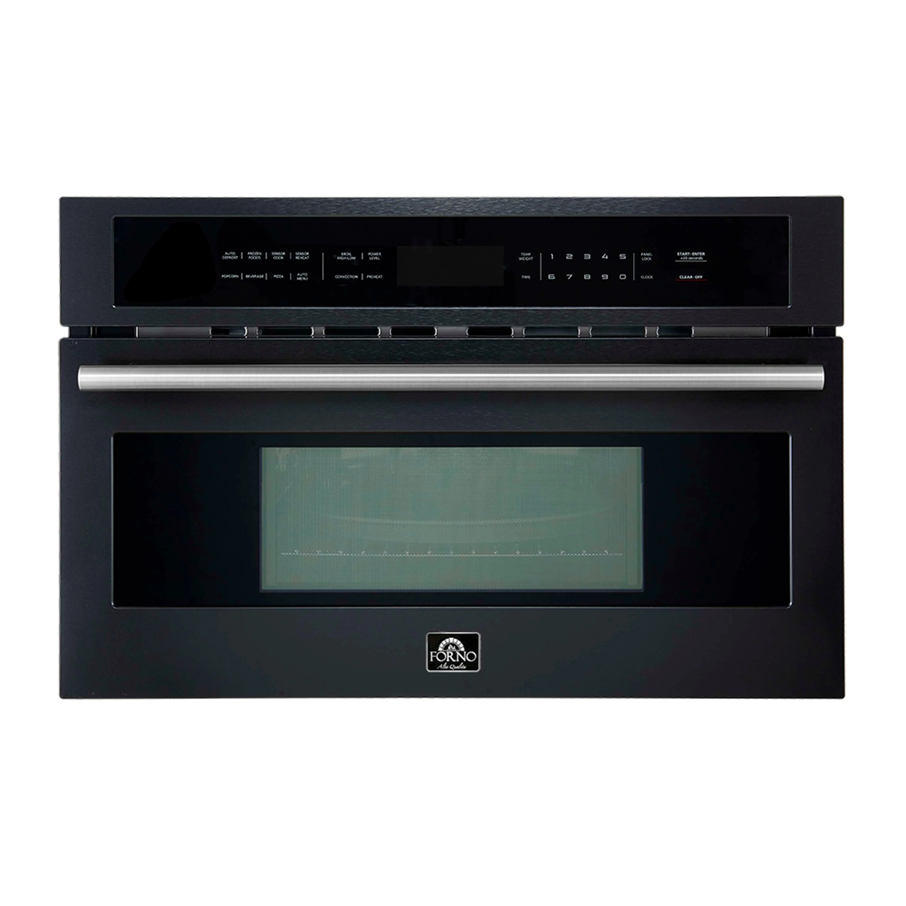 Forno 2-Piece Appliance Package - 30-Inch Vomero Double Wall Oven & 30-Inch Microwave Oven in Black with Stainless Steel Handle - Image 13