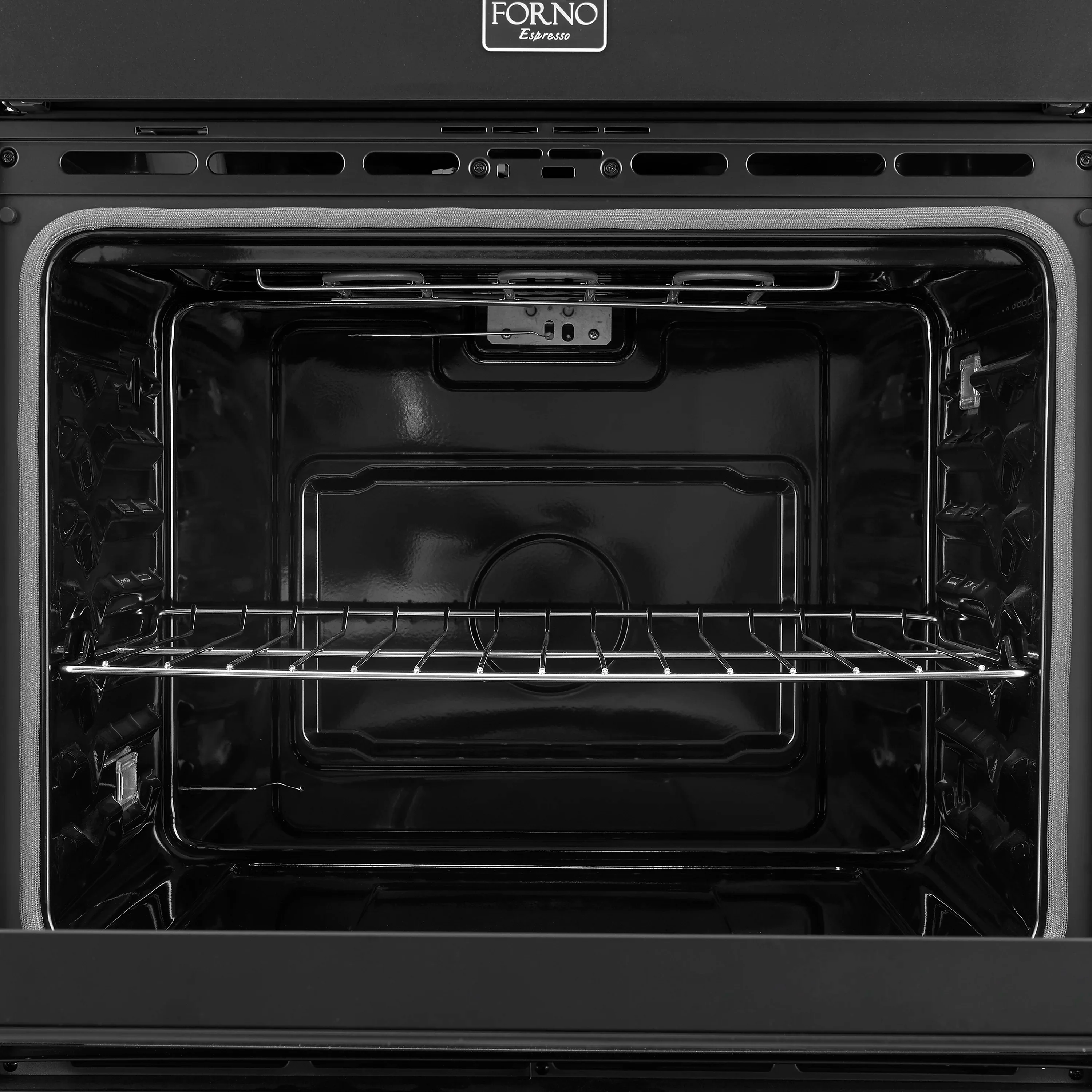 Forno 2-Piece Appliance Package - 30-Inch Vomero Double Wall Oven & 30-Inch Microwave Oven in Black with Antique Brass Handle - Image 6