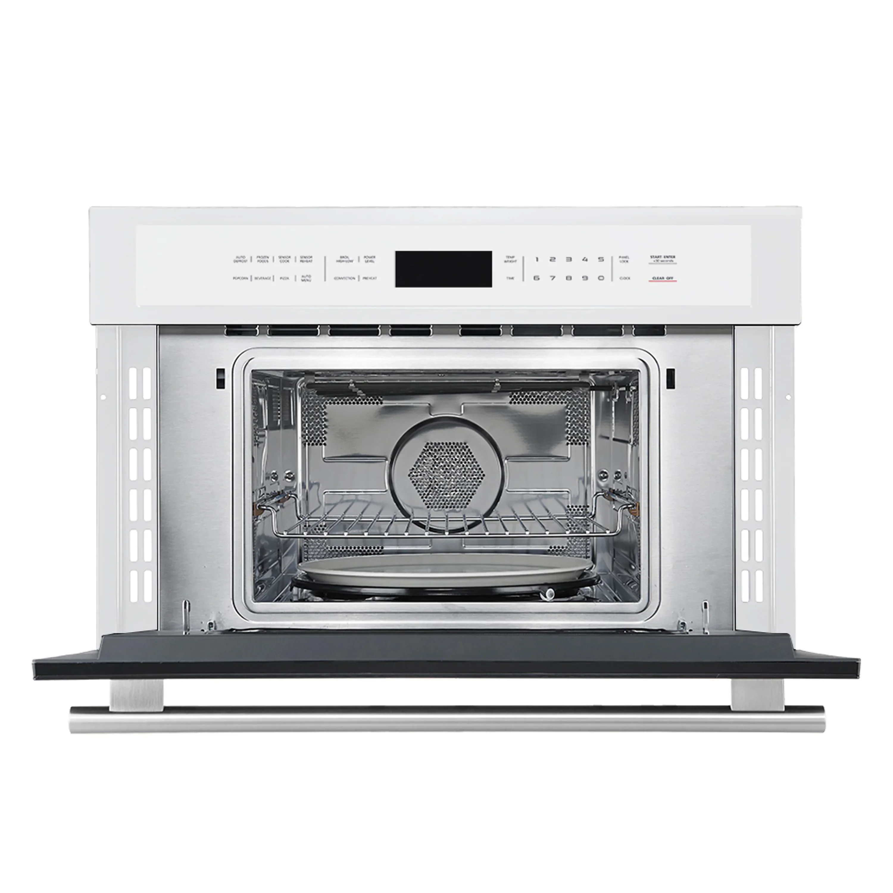 Forno 2-Piece Appliance Package - 30-Inch Vomero Double Wall Oven & 30-Inch Microwave Oven in White with Stainless Steel Handle - Image 10