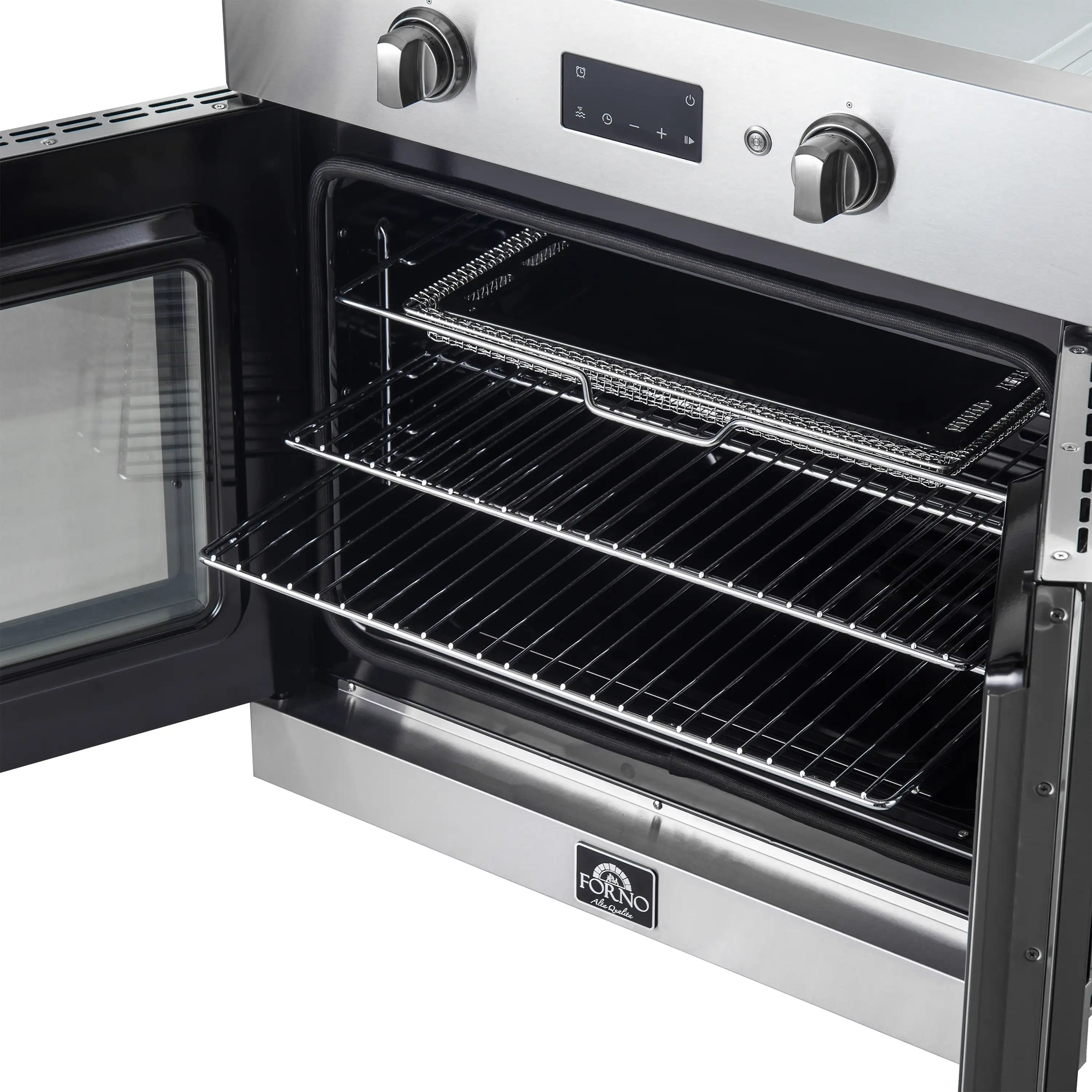 Forno 2-Piece Appliance Package - 30-Inch Asti French Door Electric Wall Oven & 30-Inch Microwave Oven in Stainless Steel - Image 7