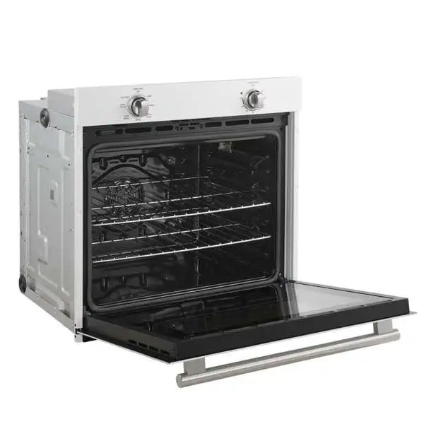 Forno 2-Piece Appliance Package - 30-Inch Vomero Wall Oven & 30-Inch Microwave Oven in White with Stainless Steel Handle - Image 6