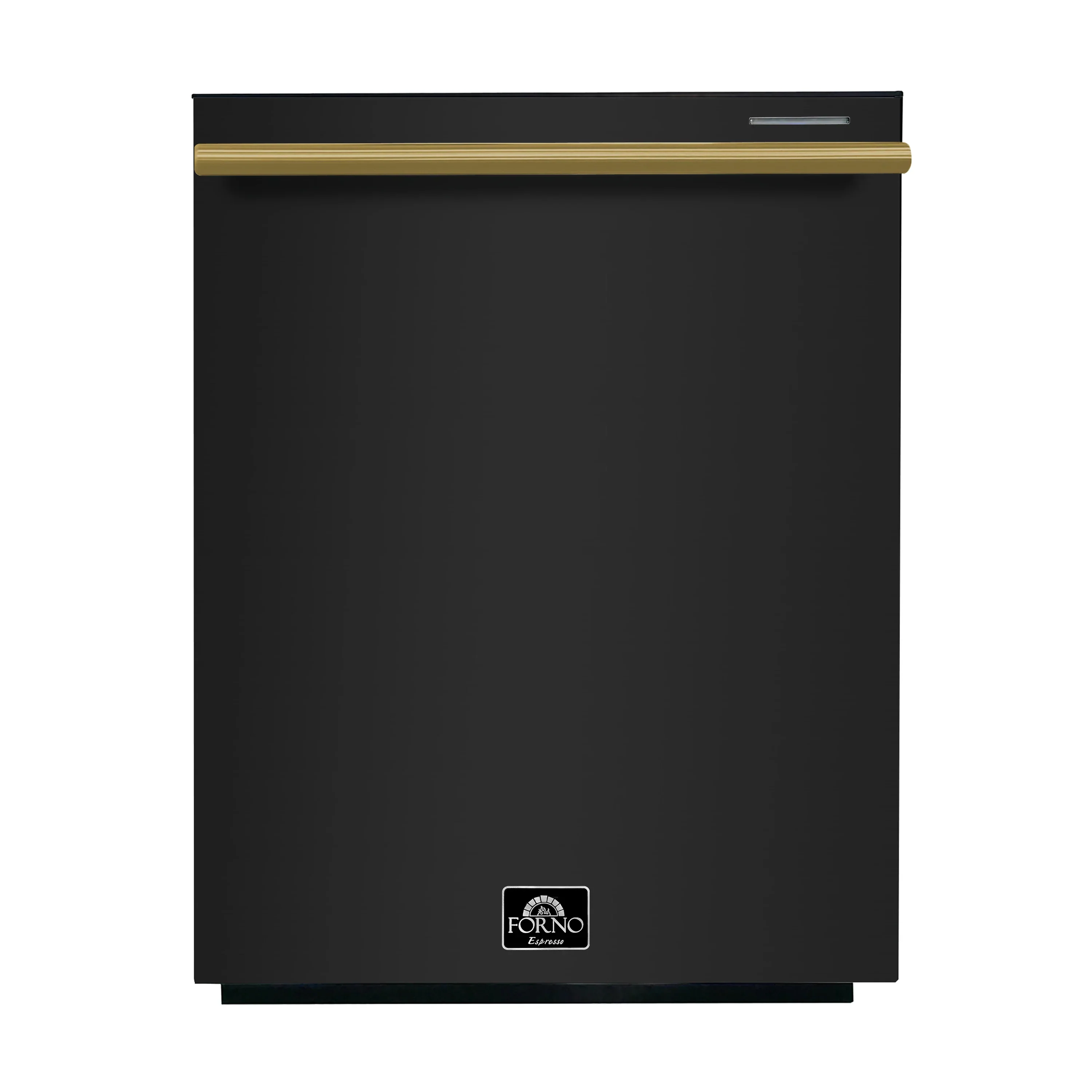Forno 3-Piece Appliance Package - 48-Inch Gas Range, 60-Inch Convertible Refrigerator with Modern Trim, and Dishwasher in Black with Antique Brass Handle - Image 27