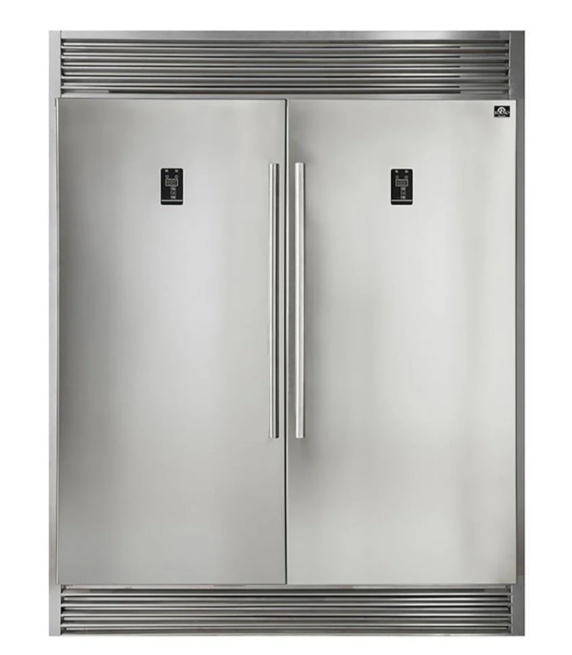 Forno 3-Piece Appliance Package - 30-Inch Dual Fuel Range with Air Fryer, 60-Inch Pro-Style Refrigerator & Wall Mount Hood with Backsplash in Stainless Steel - Image 13