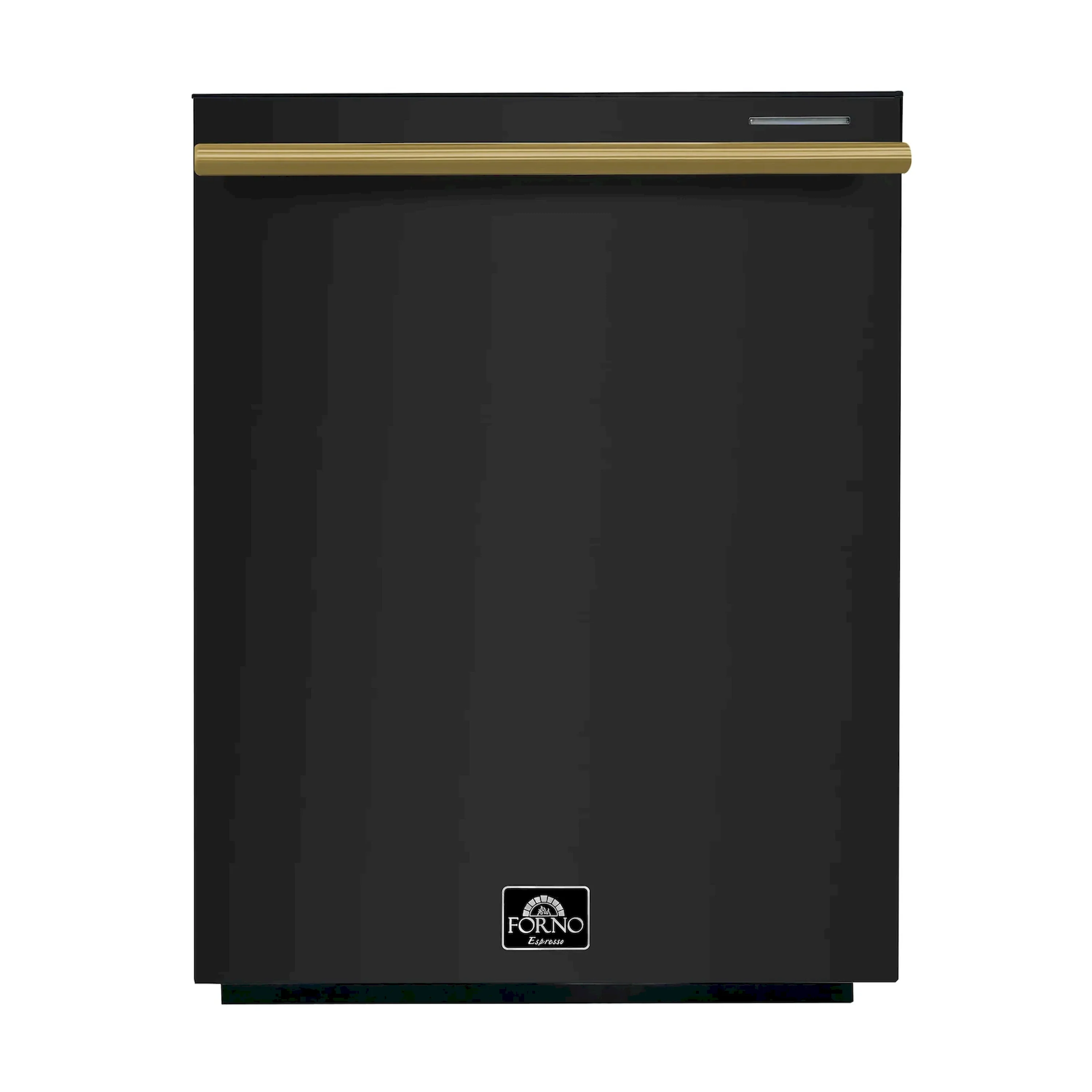 Forno 3-Piece Appliance Package - 30-Inch Leonardo Espresso Electric Range, Refrigerator, & Dishwasher in Black with Antique Brass Handle (FBDL-007-02US) - Image 23