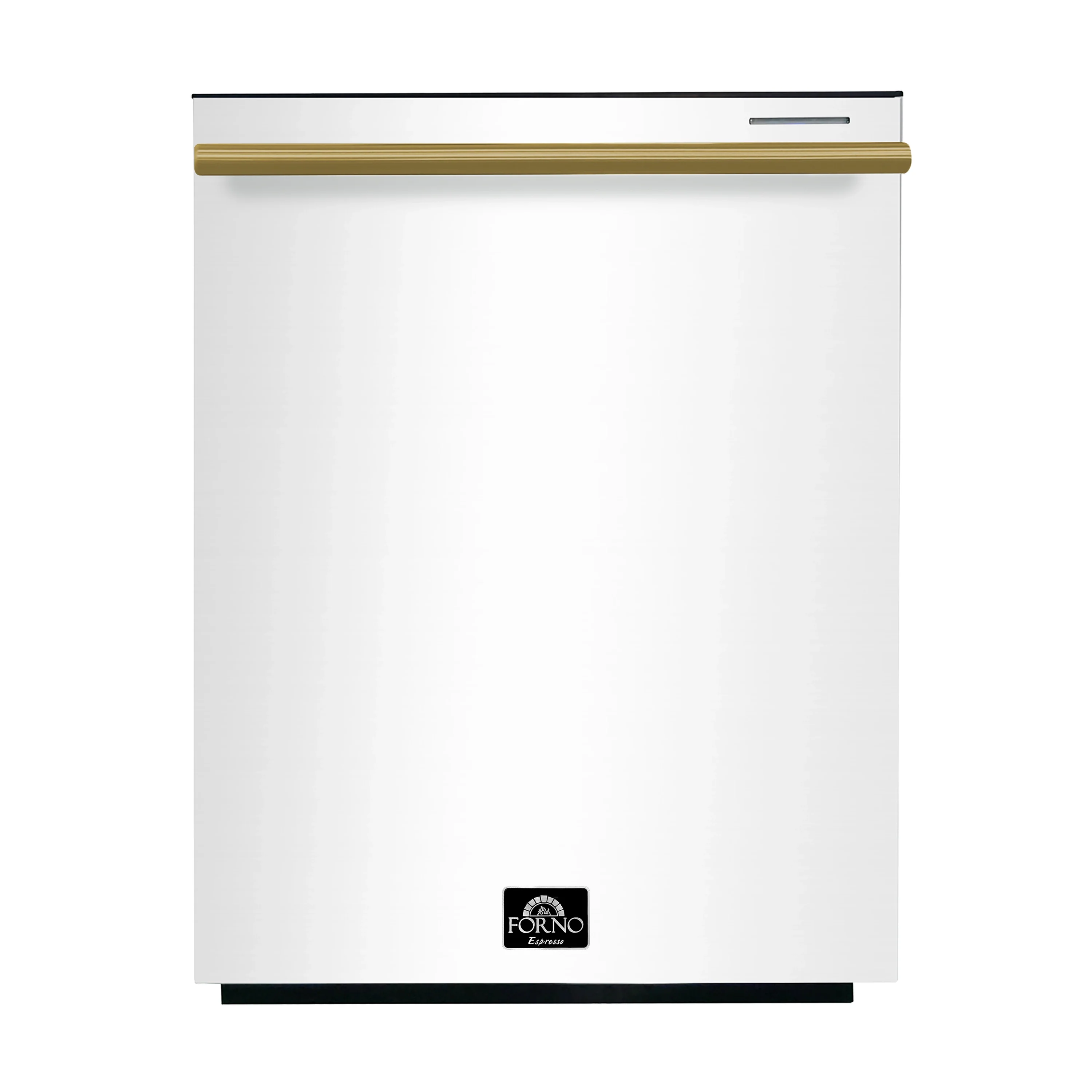 Forno 3-Piece Appliance Package - 30-Inch Leonardo Espresso Electric Range, Refrigerator, & Dishwasher in White with Antique Brass Handle (FBDL-007-03US) - Image 22