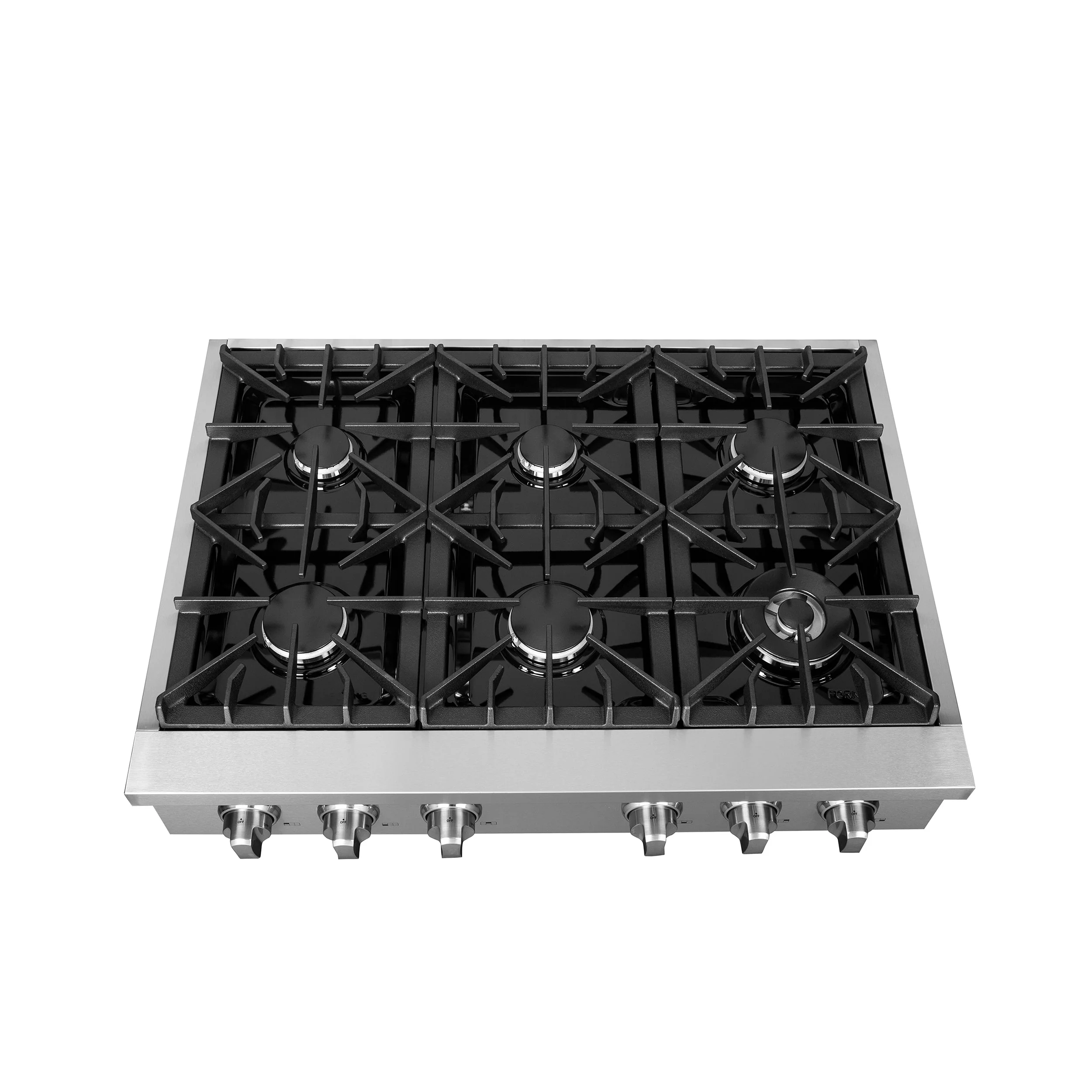 Forno 3-Piece Appliance Package - 36-Inch Lseo Gas Rangetop, Wall Oven & Microwave Oven in Stainless Steel - Image 3