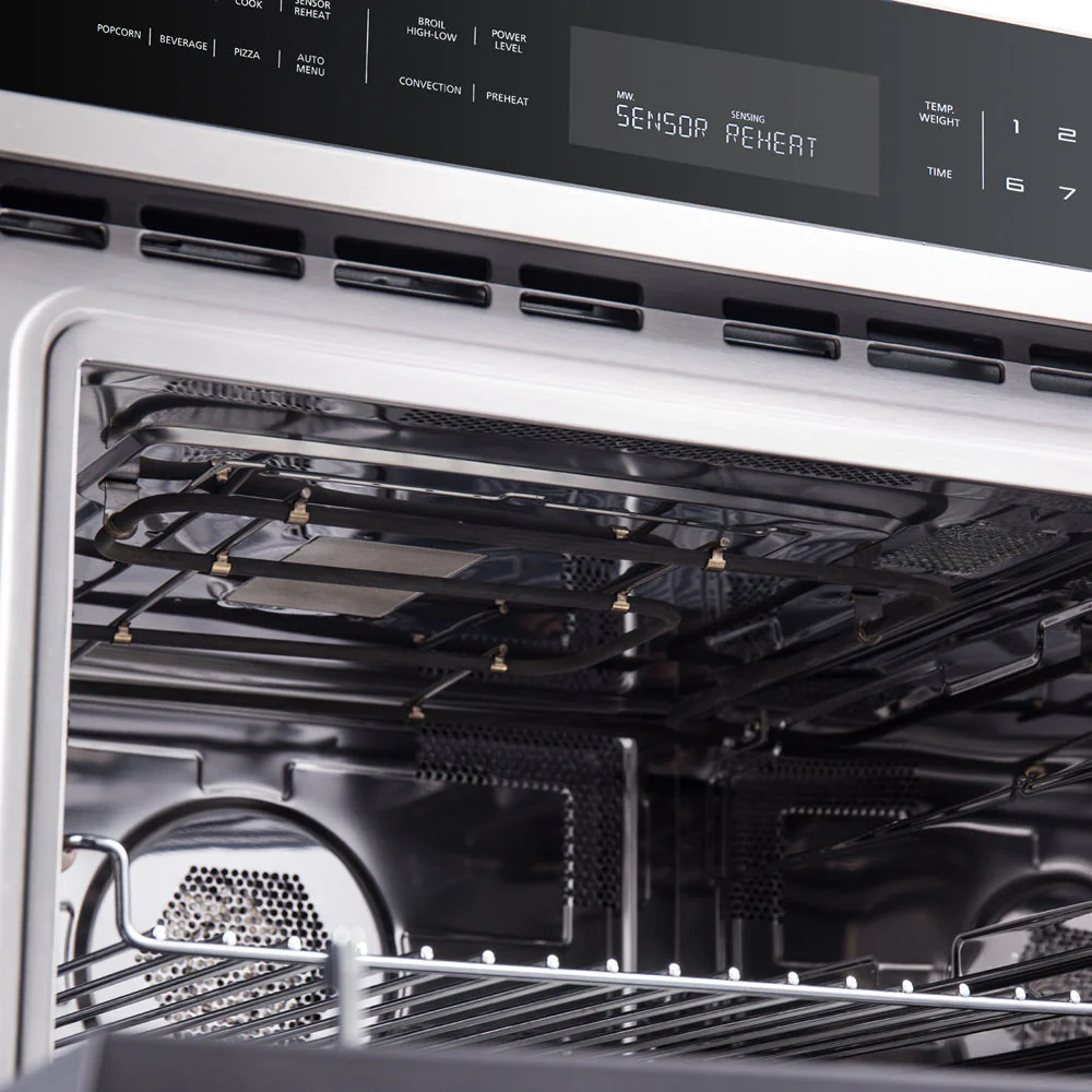 Forno 3-Piece Appliance Package - 36-Inch Lseo Gas Rangetop, Wall Oven & Microwave Oven in Stainless Steel - Image 33
