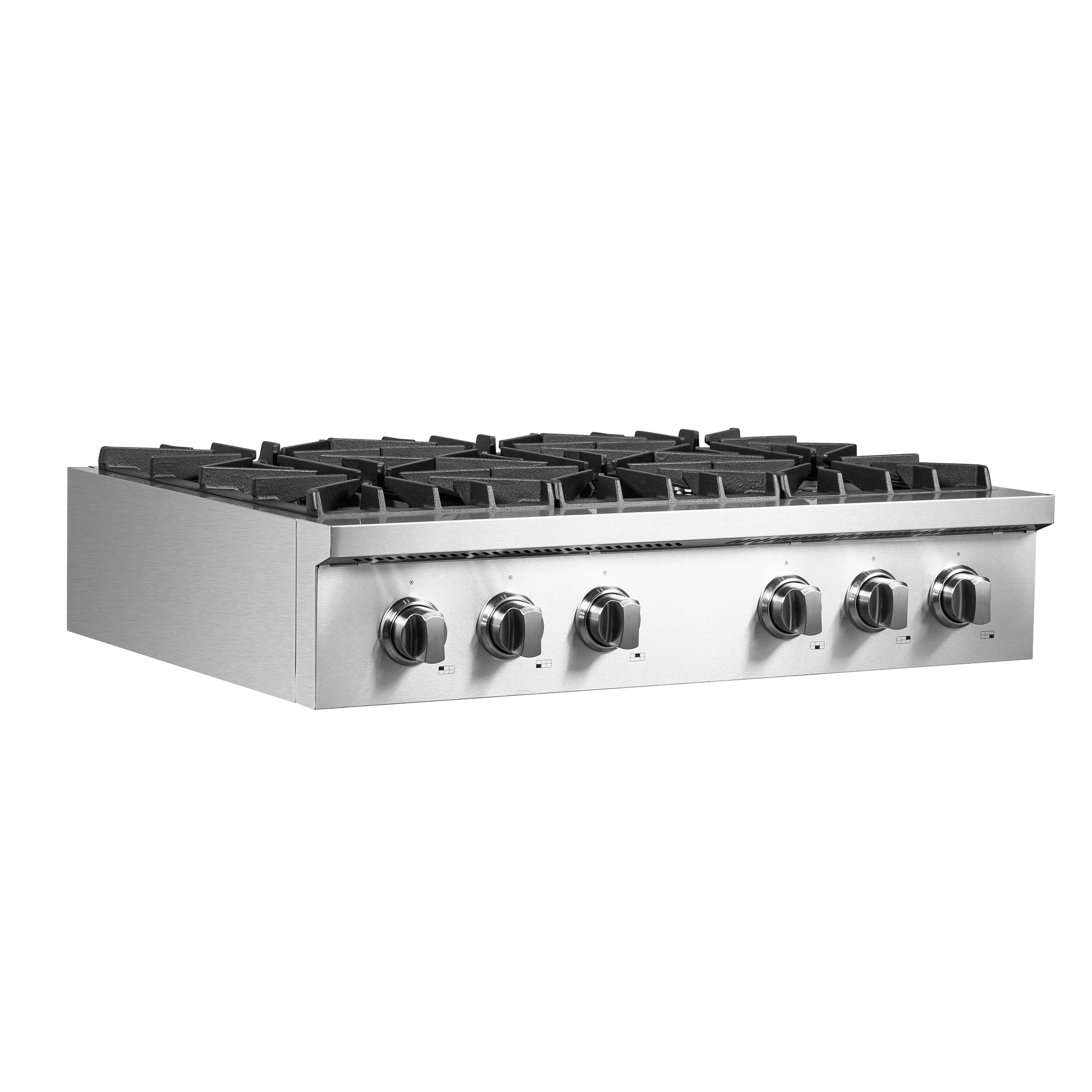 Forno 3-Piece Appliance Package - 36-Inch Lseo Gas Rangetop, Wall Oven & Microwave Oven in Stainless Steel - Image 7