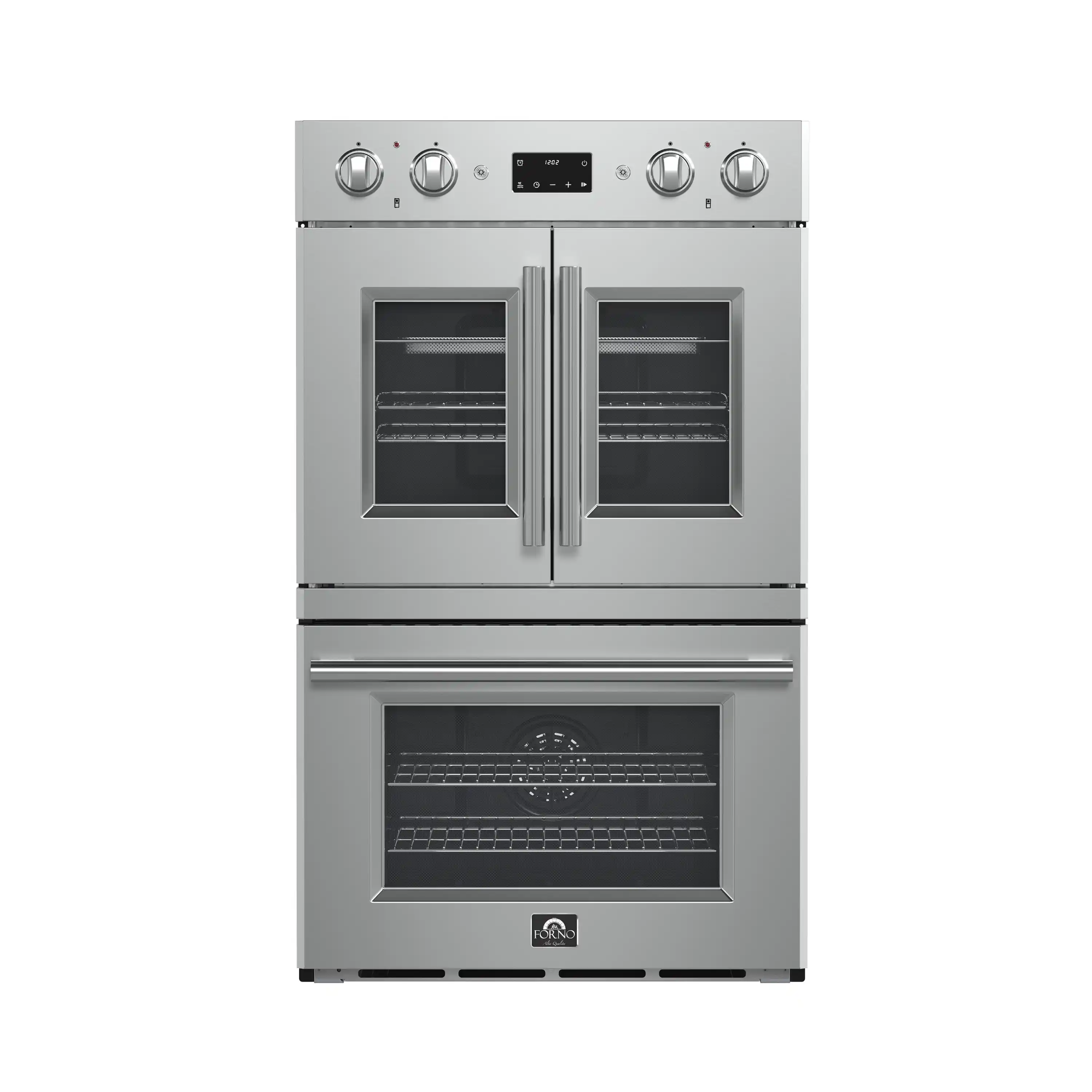 Forno 3-Piece Appliance Package - 36-Inch Spezia Gas Rangetop, French Door Double Wall Oven & Microwave Oven in Stainless Steel - Image 12