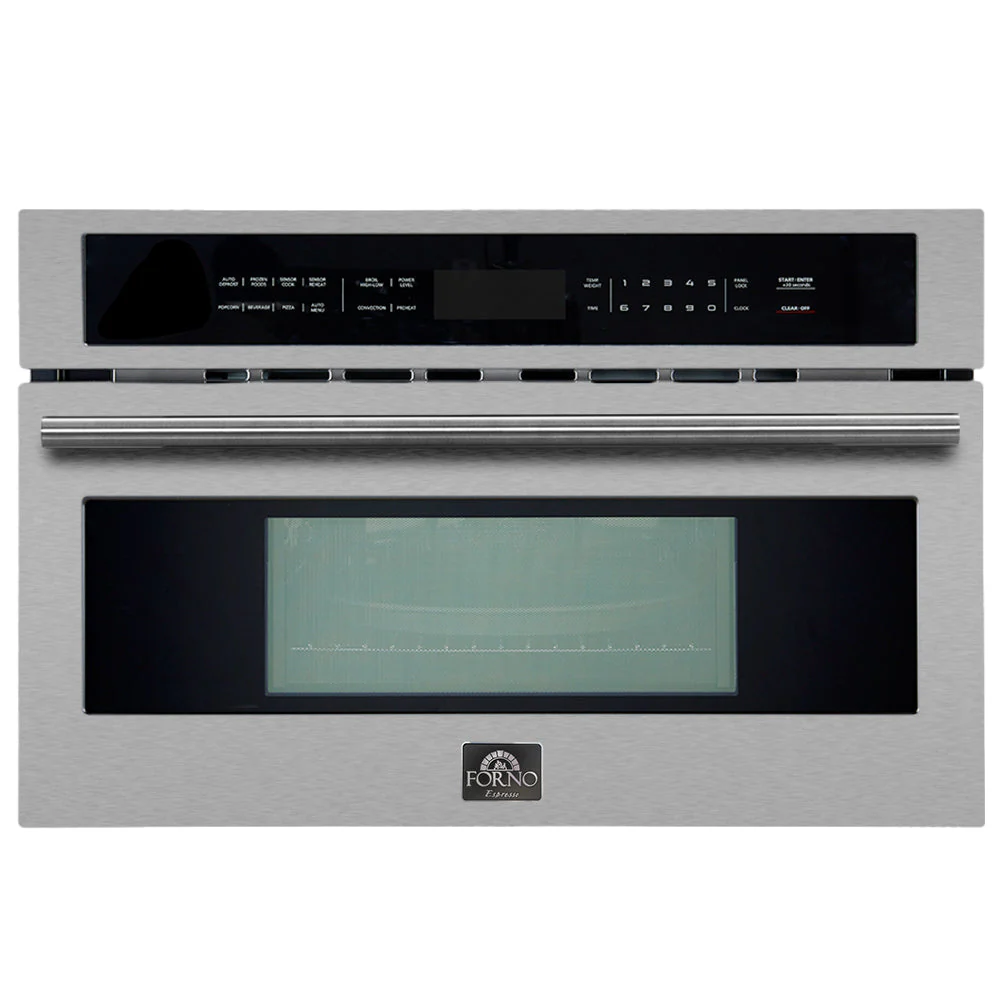 Forno 3-Piece Appliance Package - 36-Inch Spezia Gas Rangetop, French Door Double Wall Oven & Microwave Oven in Stainless Steel - Image 23