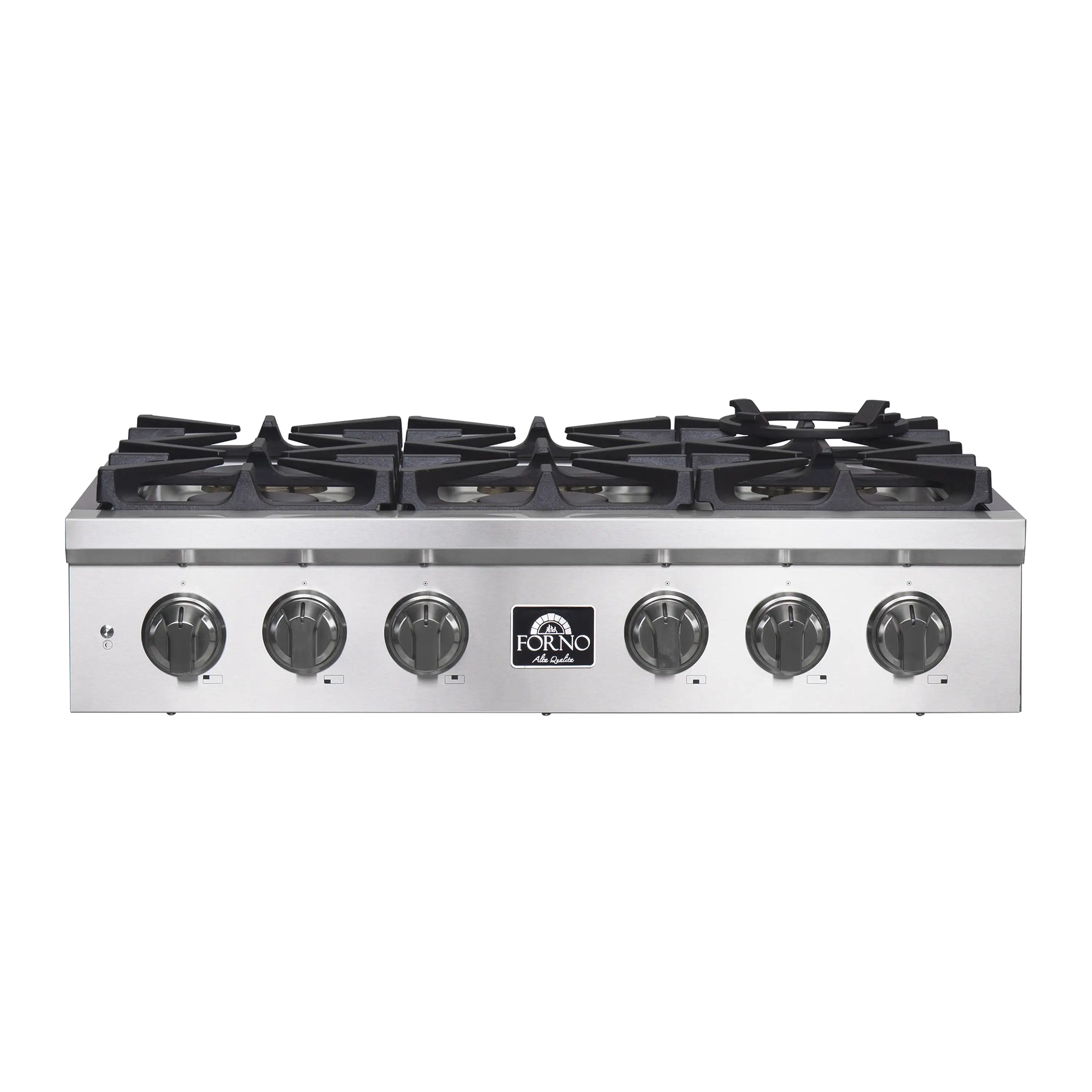 Forno 3-Piece Appliance Package - 36-Inch Spezia Gas Rangetop, French Door Wall Oven & Microwave Oven in Stainless Steel - Image 10
