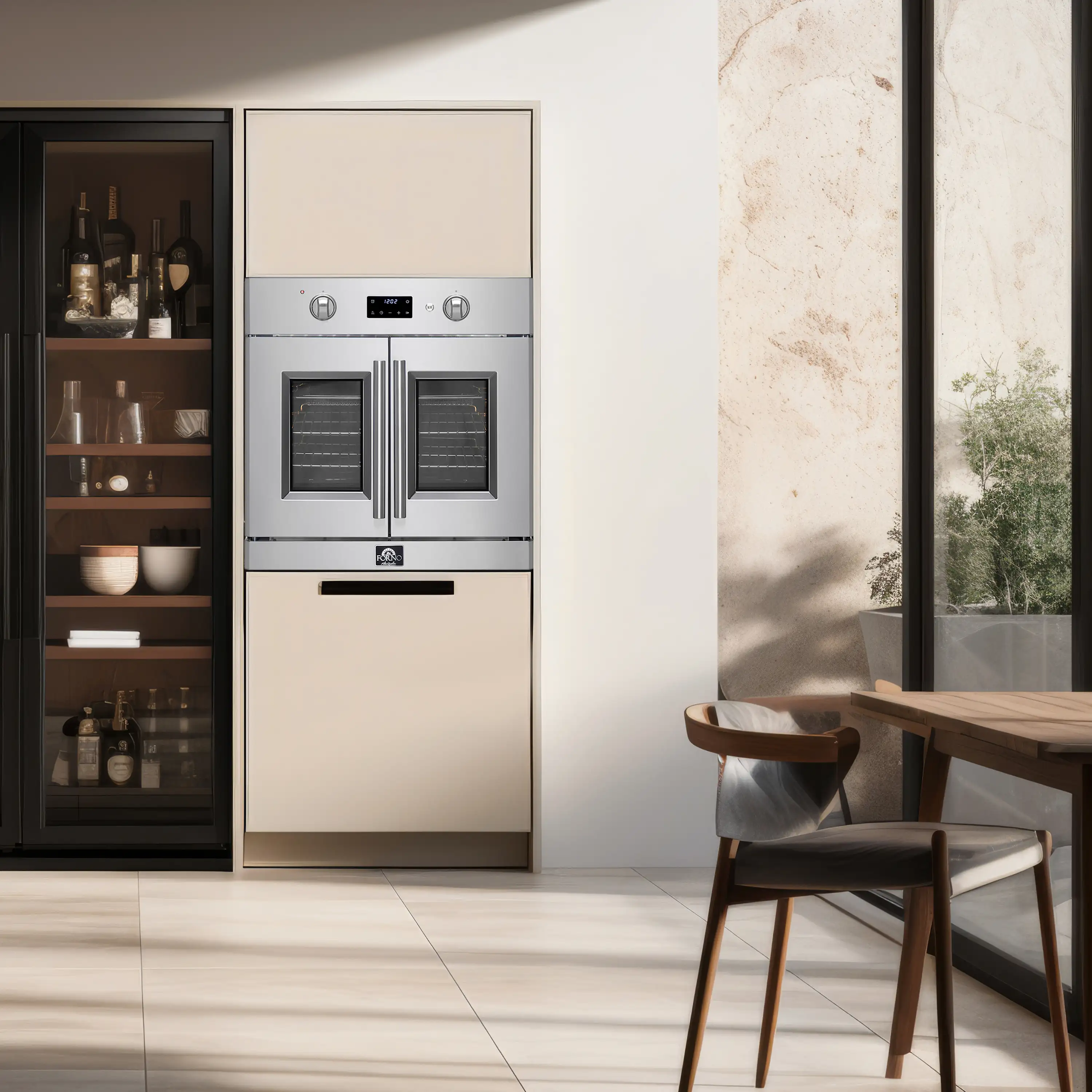 Forno 3-Piece Appliance Package - 36-Inch Spezia Gas Rangetop, French Door Wall Oven & Microwave Oven in Stainless Steel - Image 13