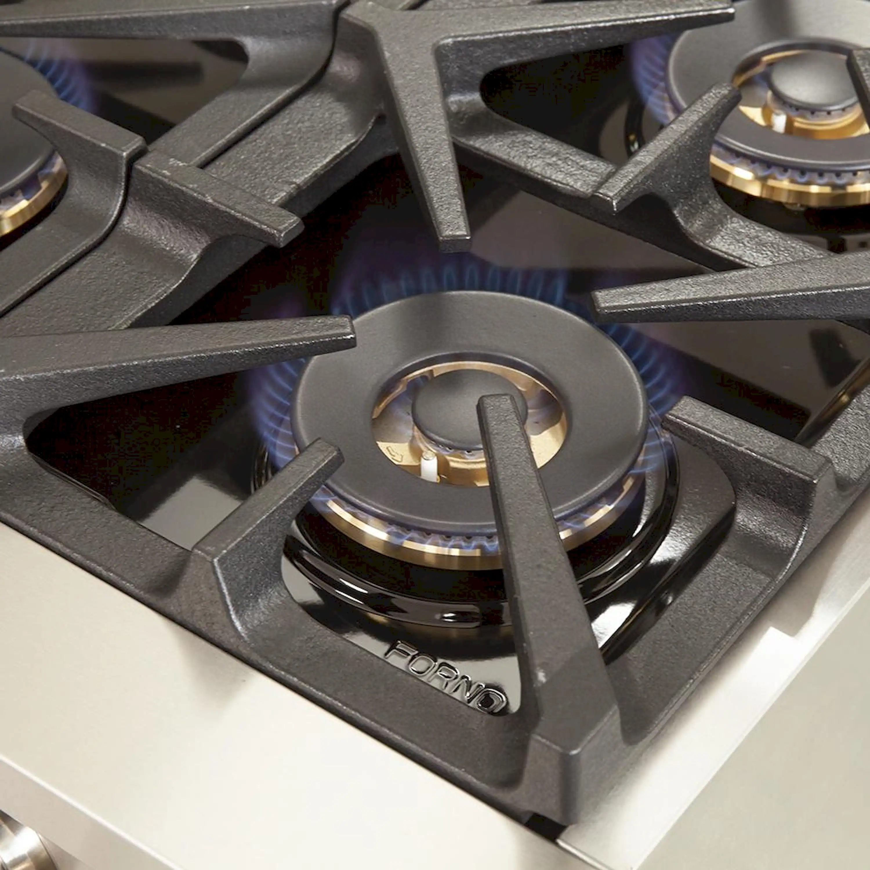 Forno 3-Piece Appliance Package - 48-Inch Capriasca Gas Range, Refrigerator, & Wall Mount Hood in Stainless Steel (FBDL-019-07CAUS) - Image 8