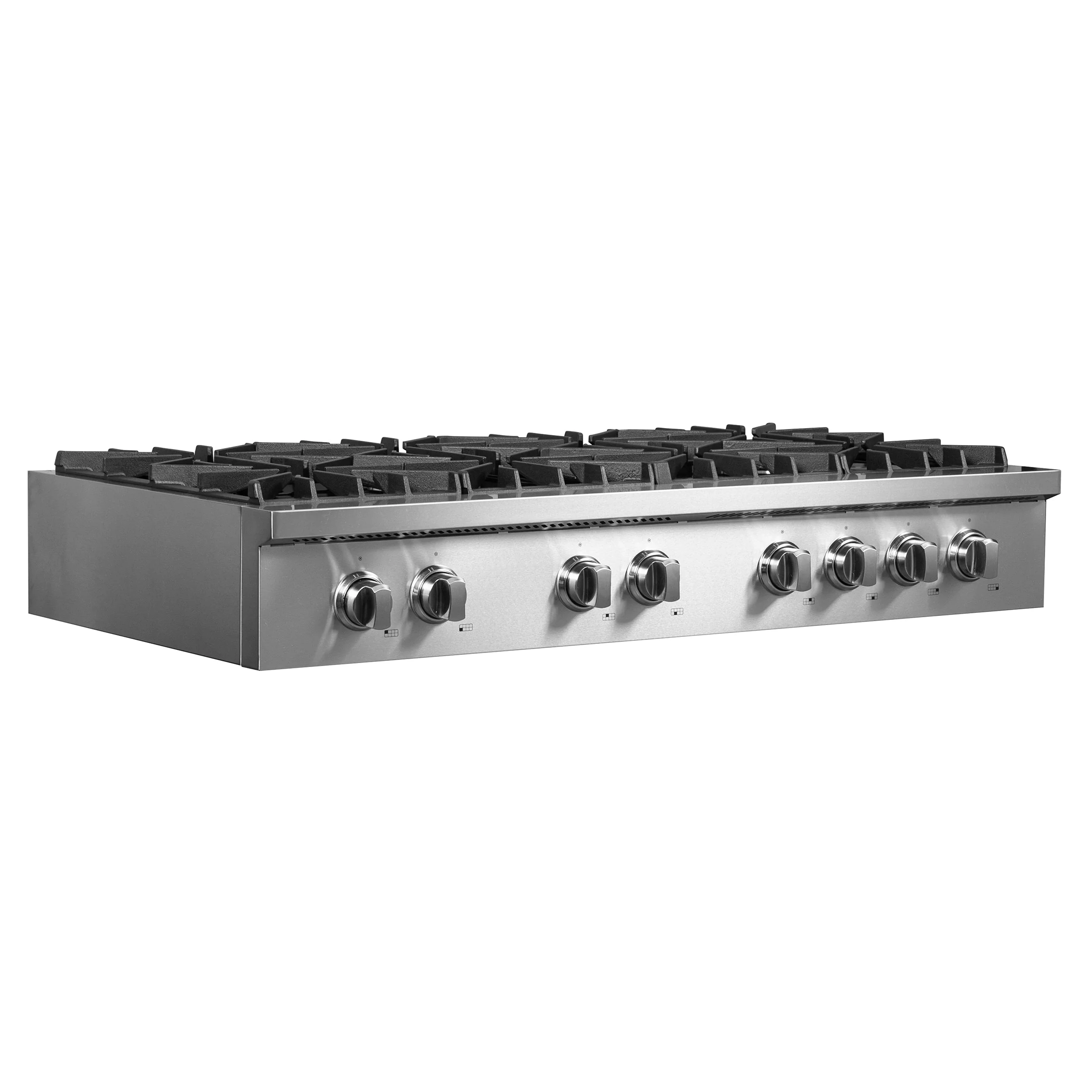 Forno 3-Piece Appliance Package - 48-Inch Lseo Gas Rangetop, Wall Oven & Microwave Oven in Stainless Steel - Image 7