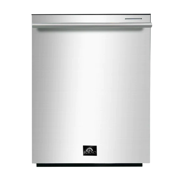 Forno 3-Piece Pro Appliance Package - 48-Inch Dual Fuel Range, Refrigerator with Water Dispenser, & Dishwasher in Stainless Steel - Image 12