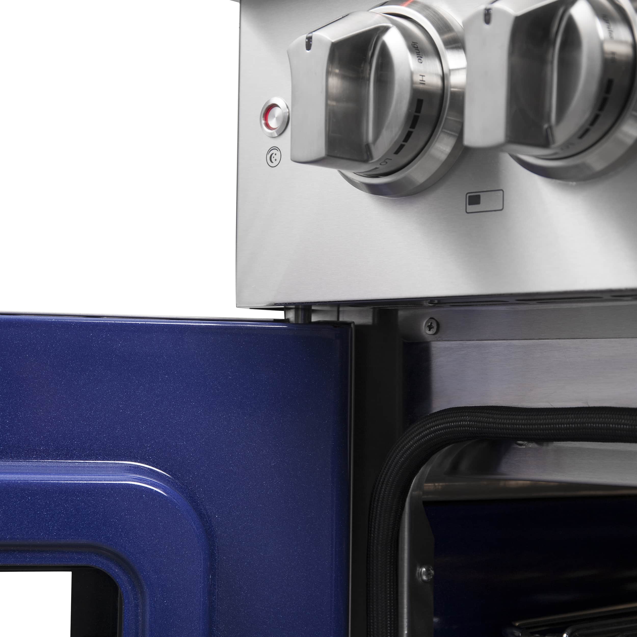 Forno 30-Inch Capriasca Dual Fuel Range with 5 Gas Burners, 100,000 BTUs, and French Door Electric Oven in Stainless Steel (FFSGS6387-30) - Image 10