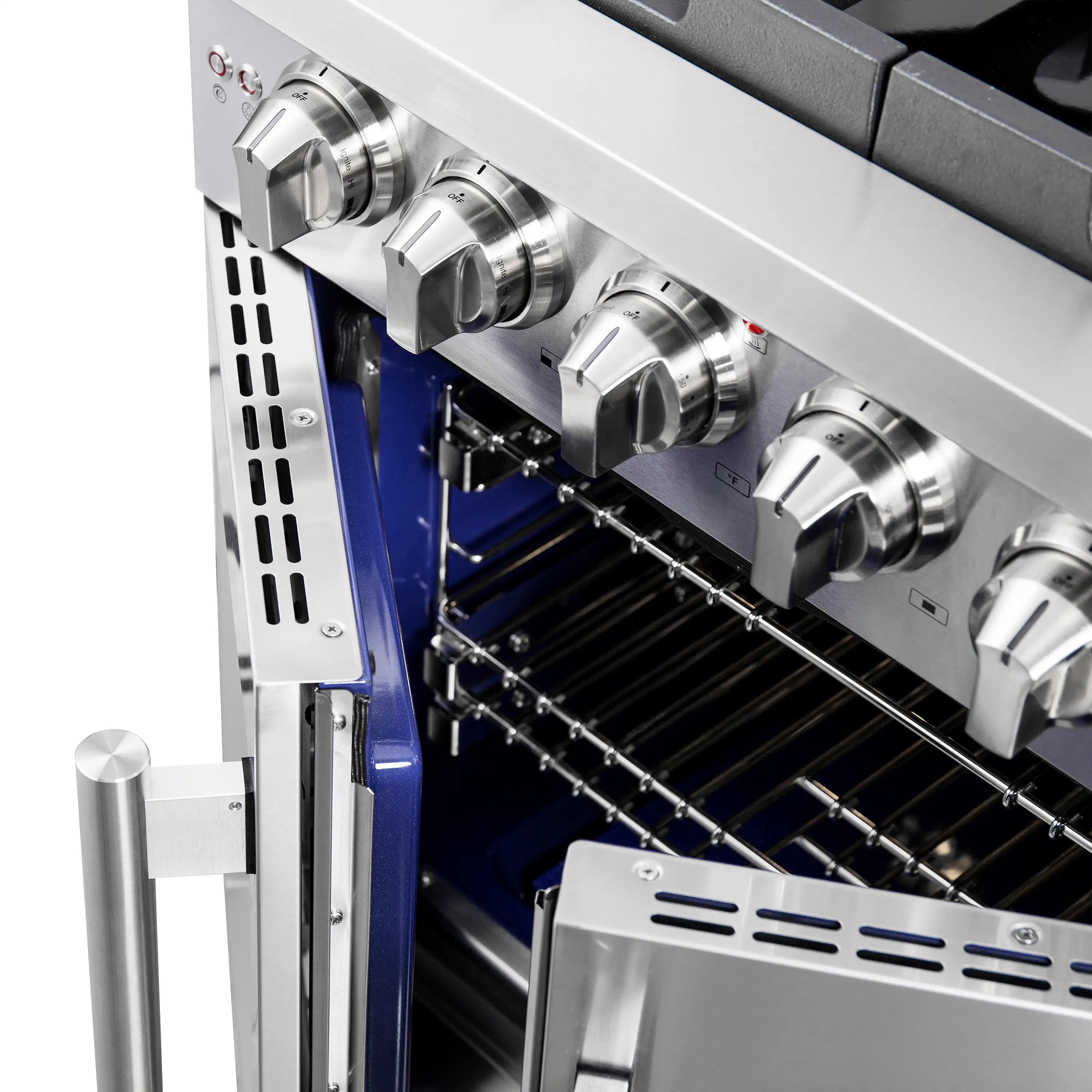 Forno 30-Inch Capriasca Gas Range with 5 Gas Burners, 100,000 BTUs, and French Door Gas Oven in Stainless Steel (FFSGS6460-30) - Image 8
